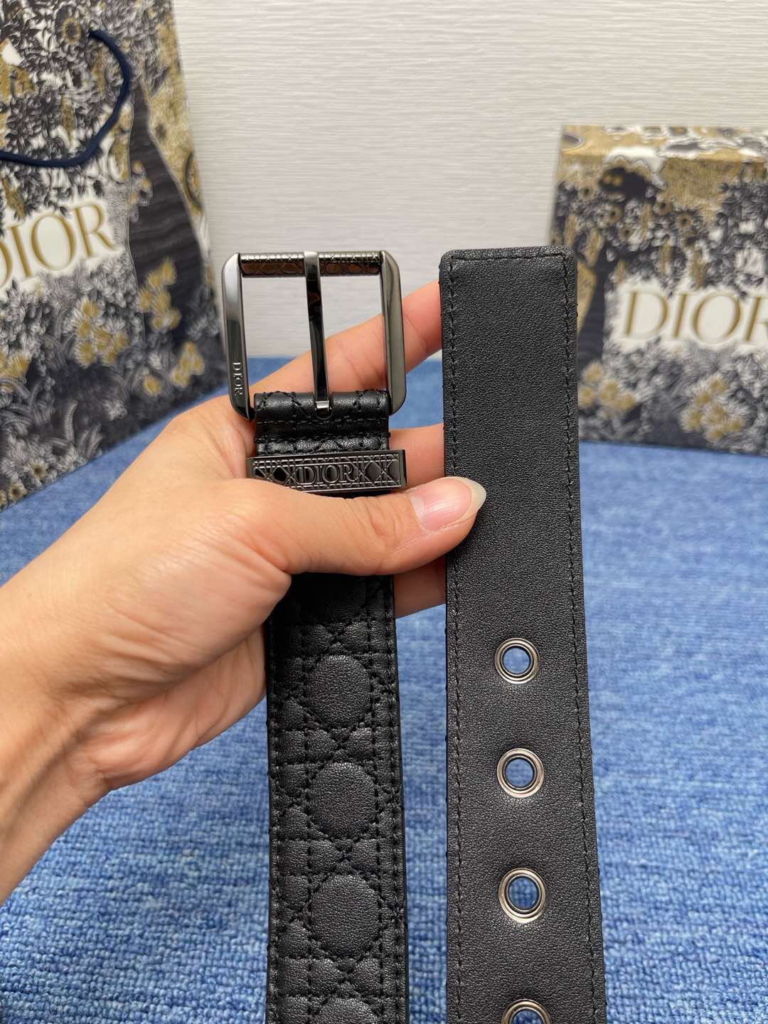 Dior Basic Belt Cow Leather Black L