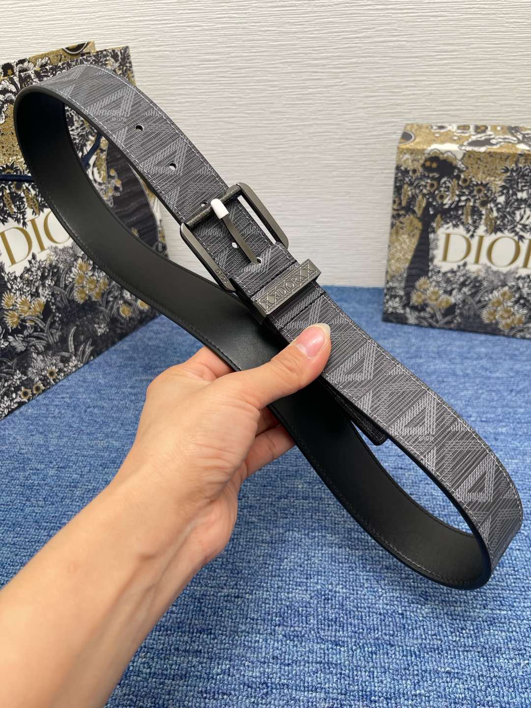Dior Basic Belt Cow Leather Black L