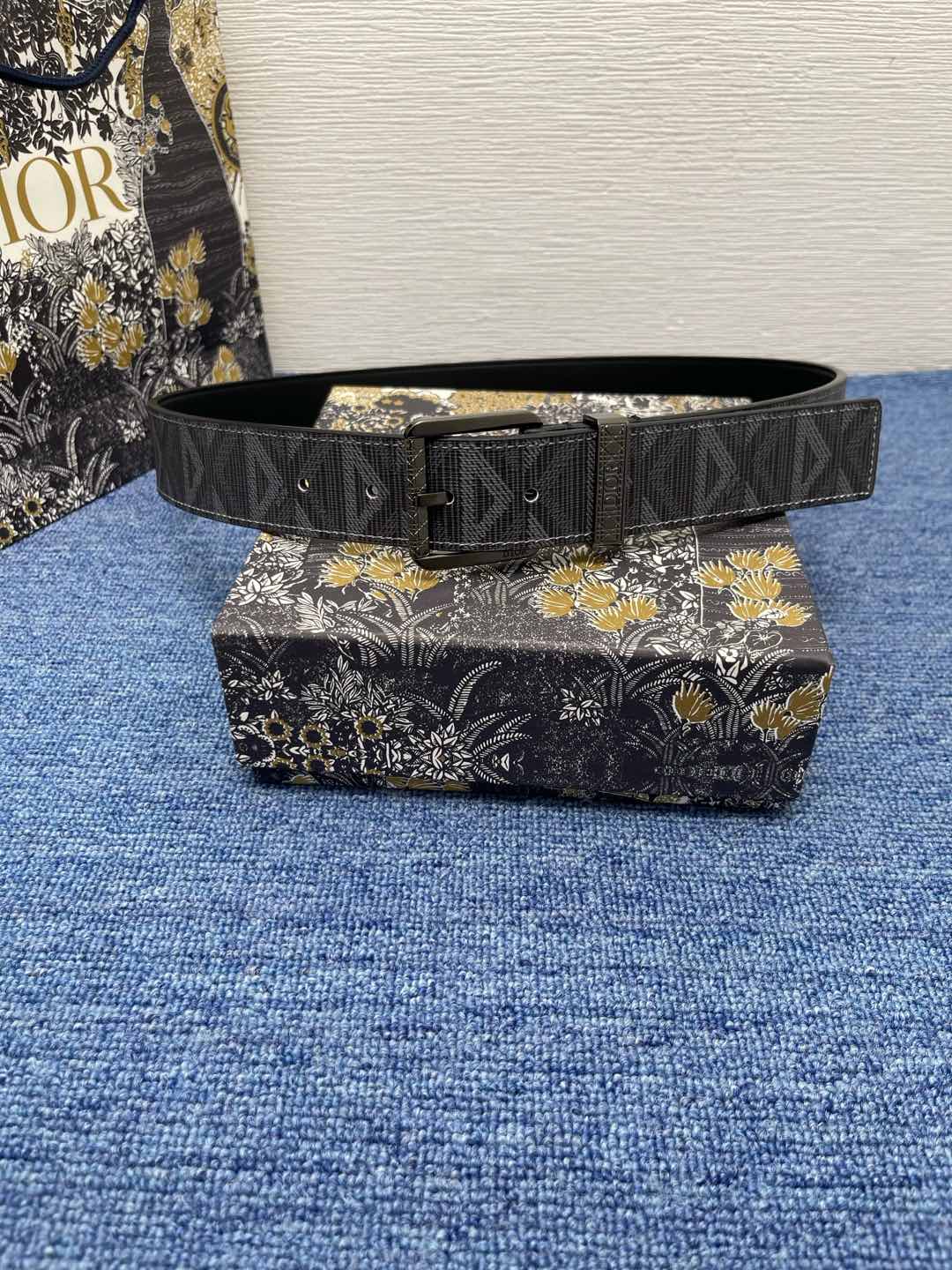 Dior Basic Belt Cow Leather Black L