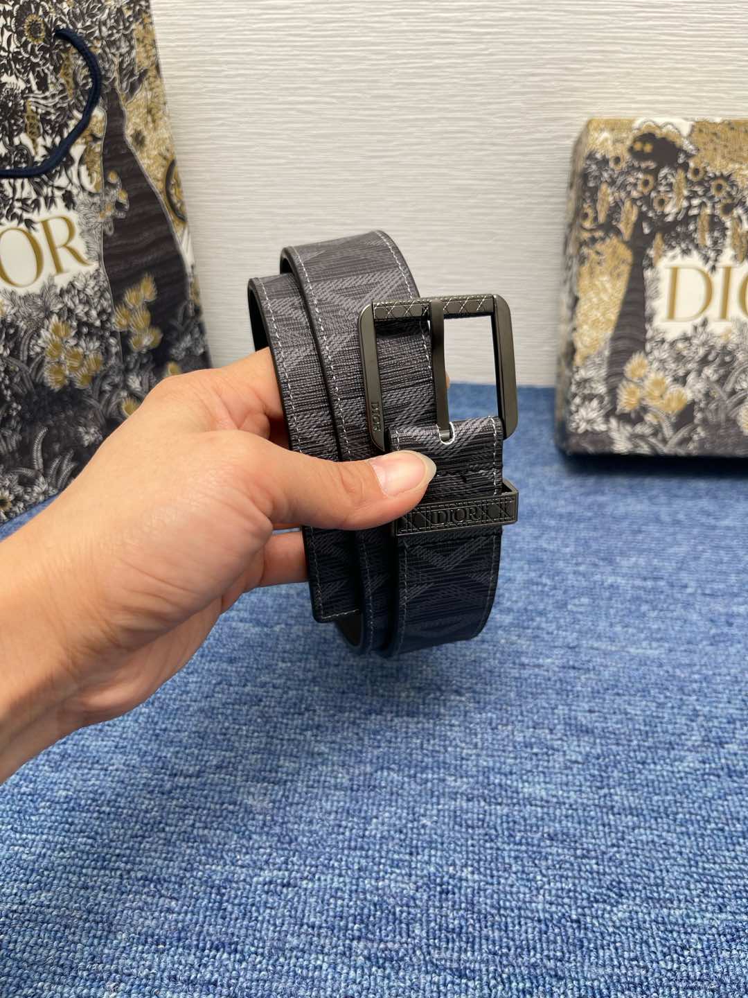 Dior Basic Belt Cow Leather Black L