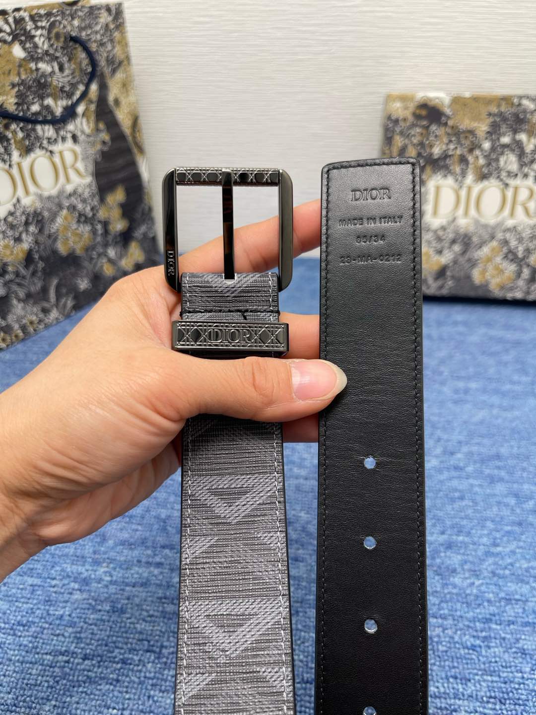 Dior Basic Belt Cow Leather Black L