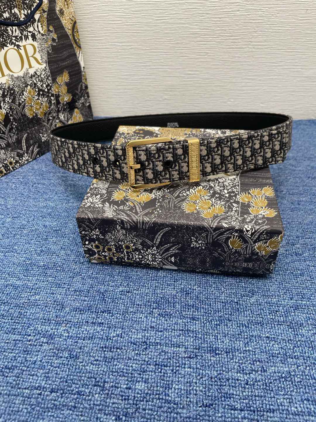 Dior Basic Belt Cow Leather Black L