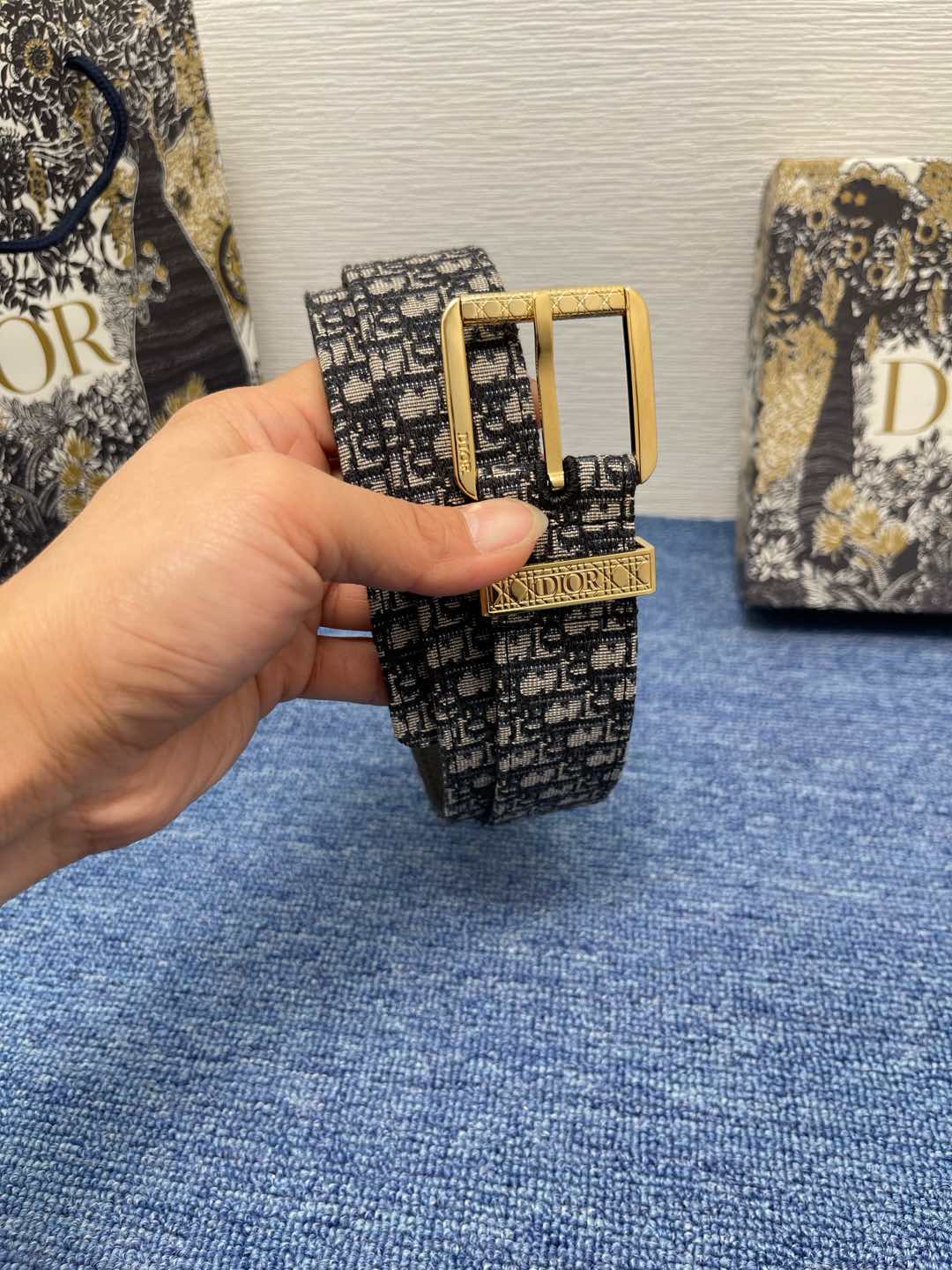 Dior Basic Belt Cow Leather Black L