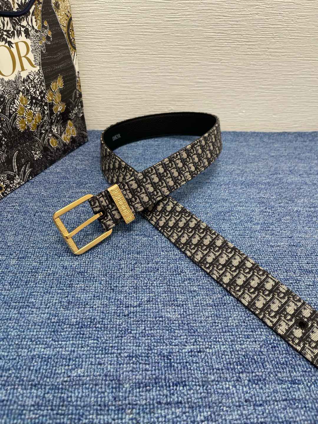 Dior Basic Belt Cow Leather Black L