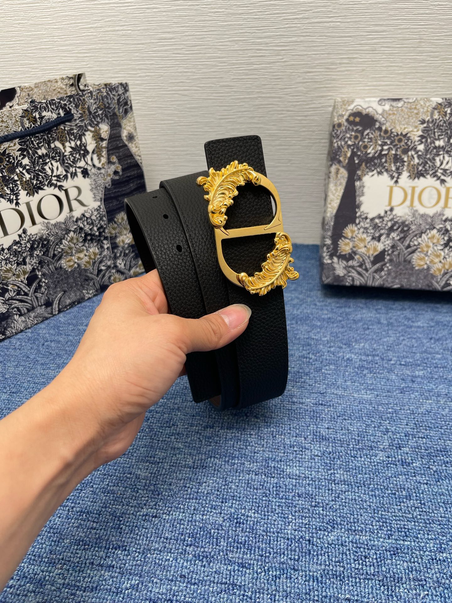 Dior Male Basic Belt Black M