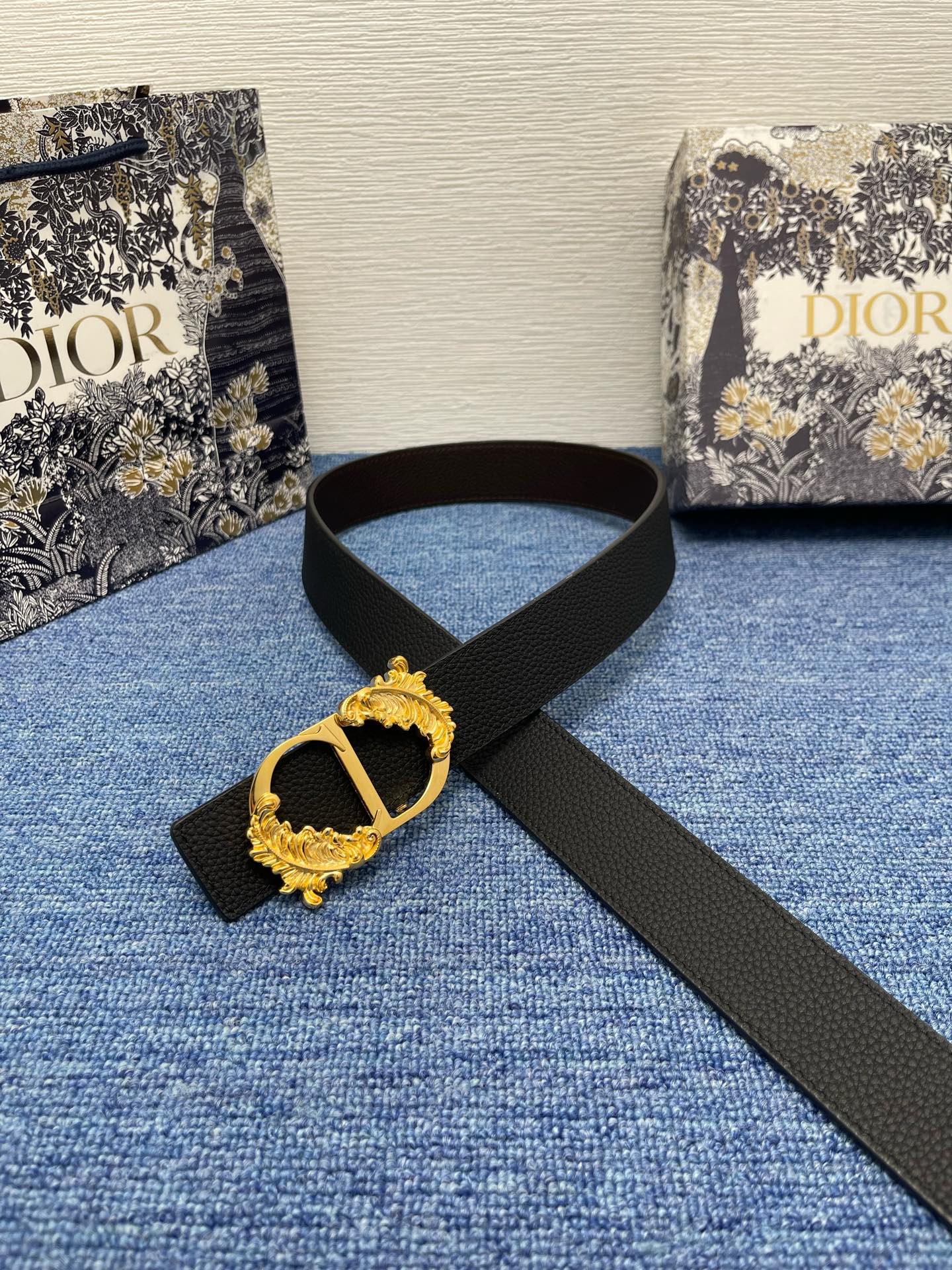 Dior Male Basic Belt Black M