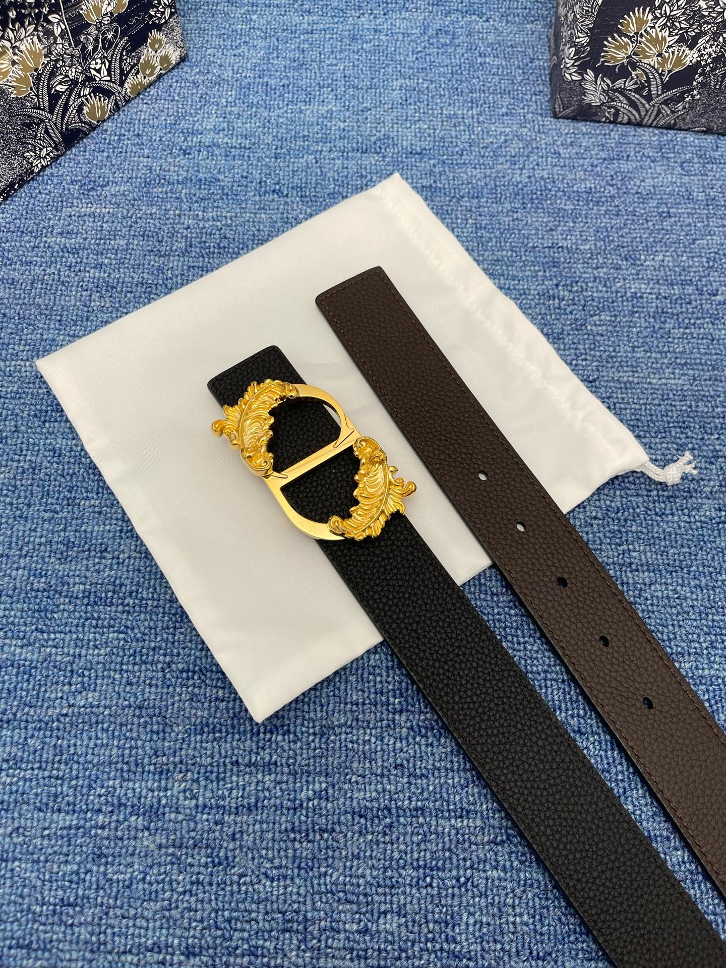 Dior Male Basic Belt Black M