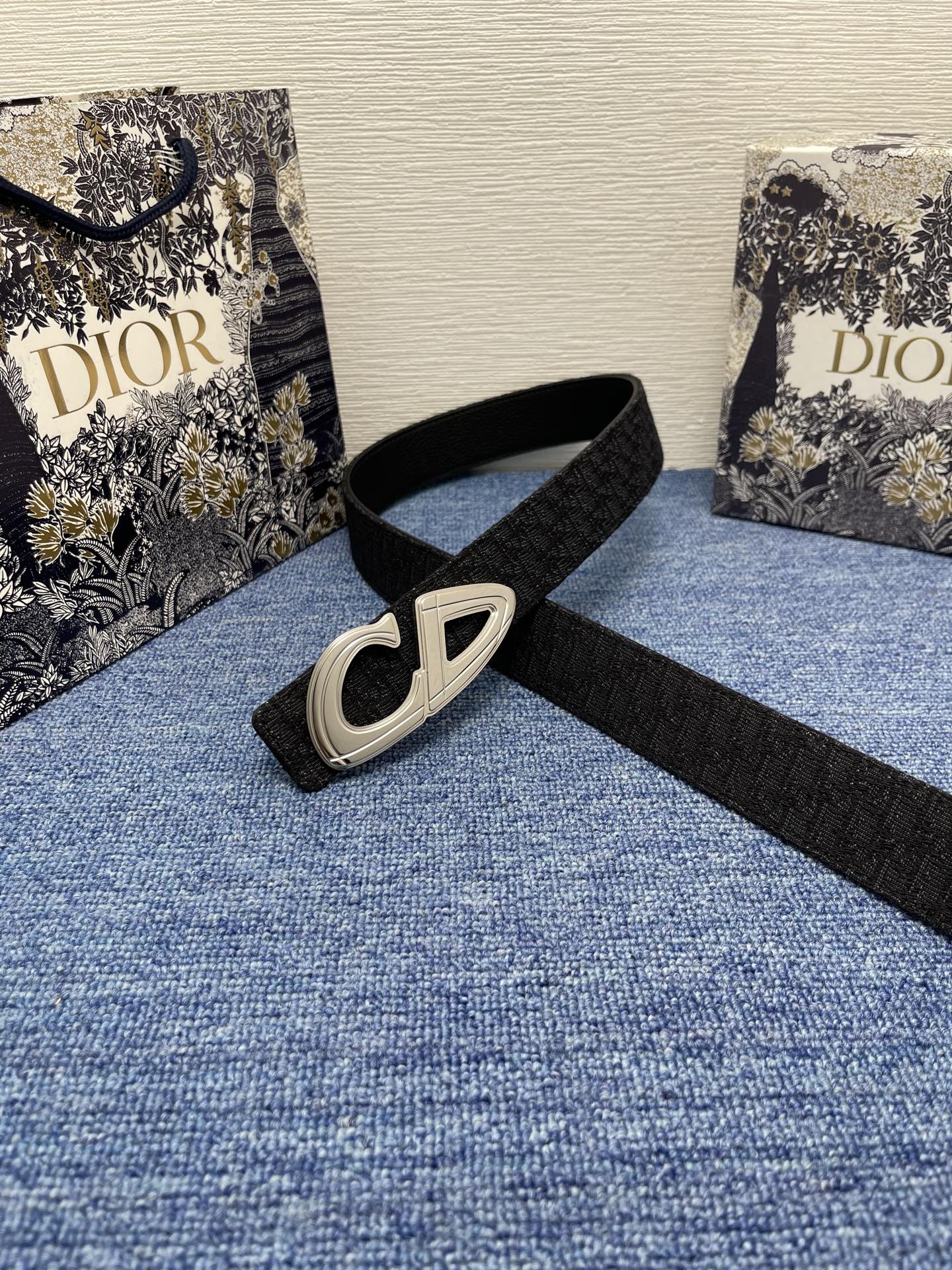 Dior Male Basic Belt Black