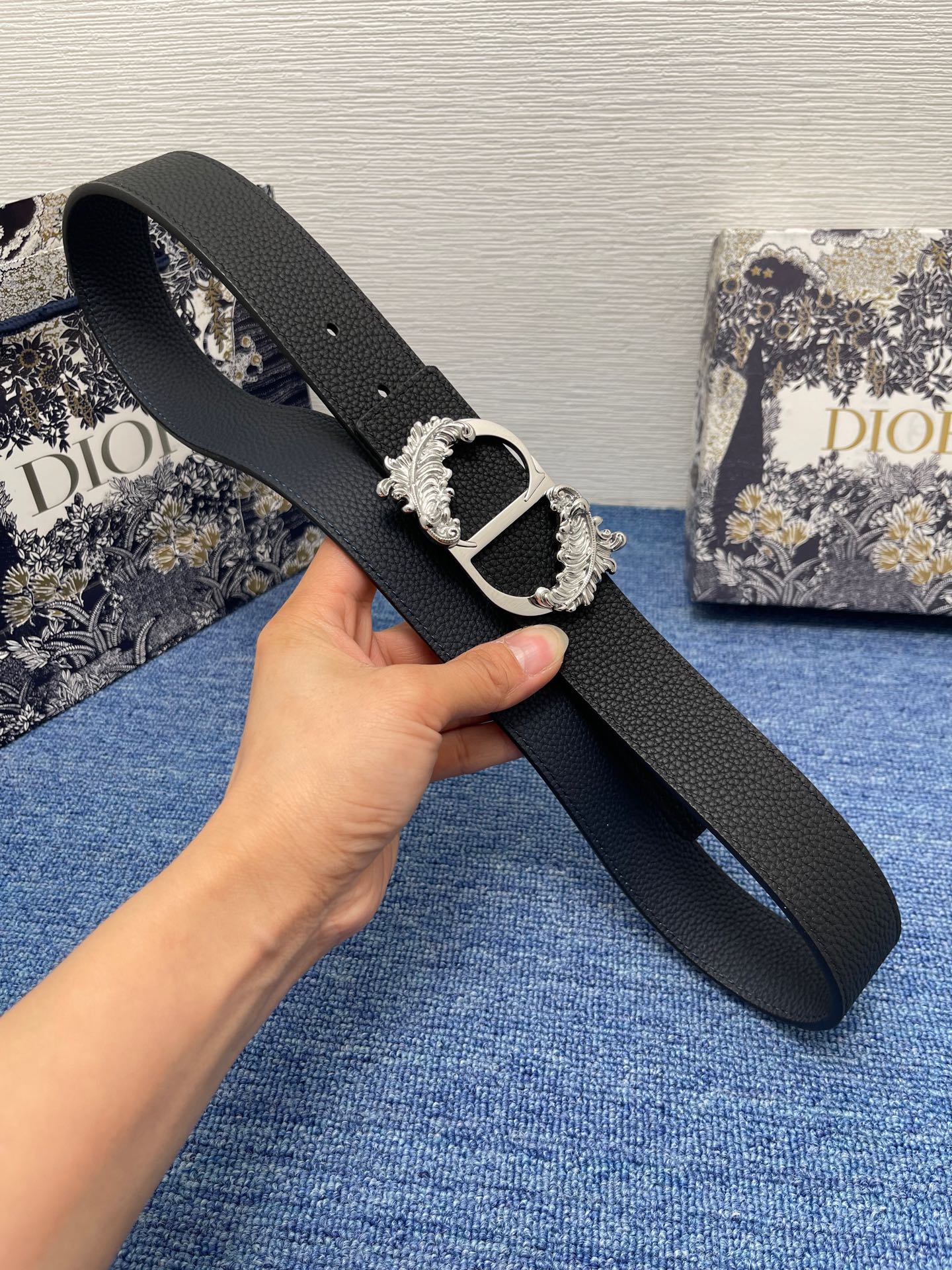 Dior Male Basic Belt Black M