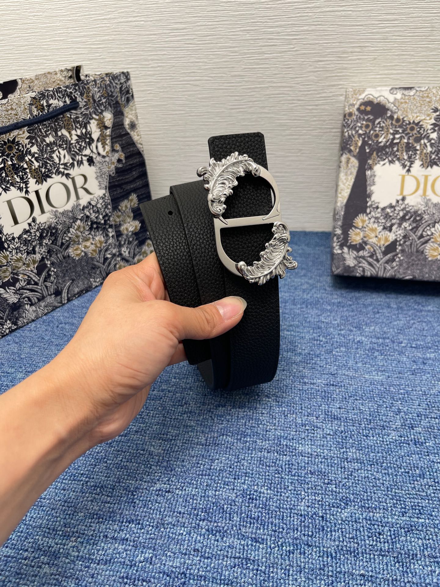 Dior Male Basic Belt Black M