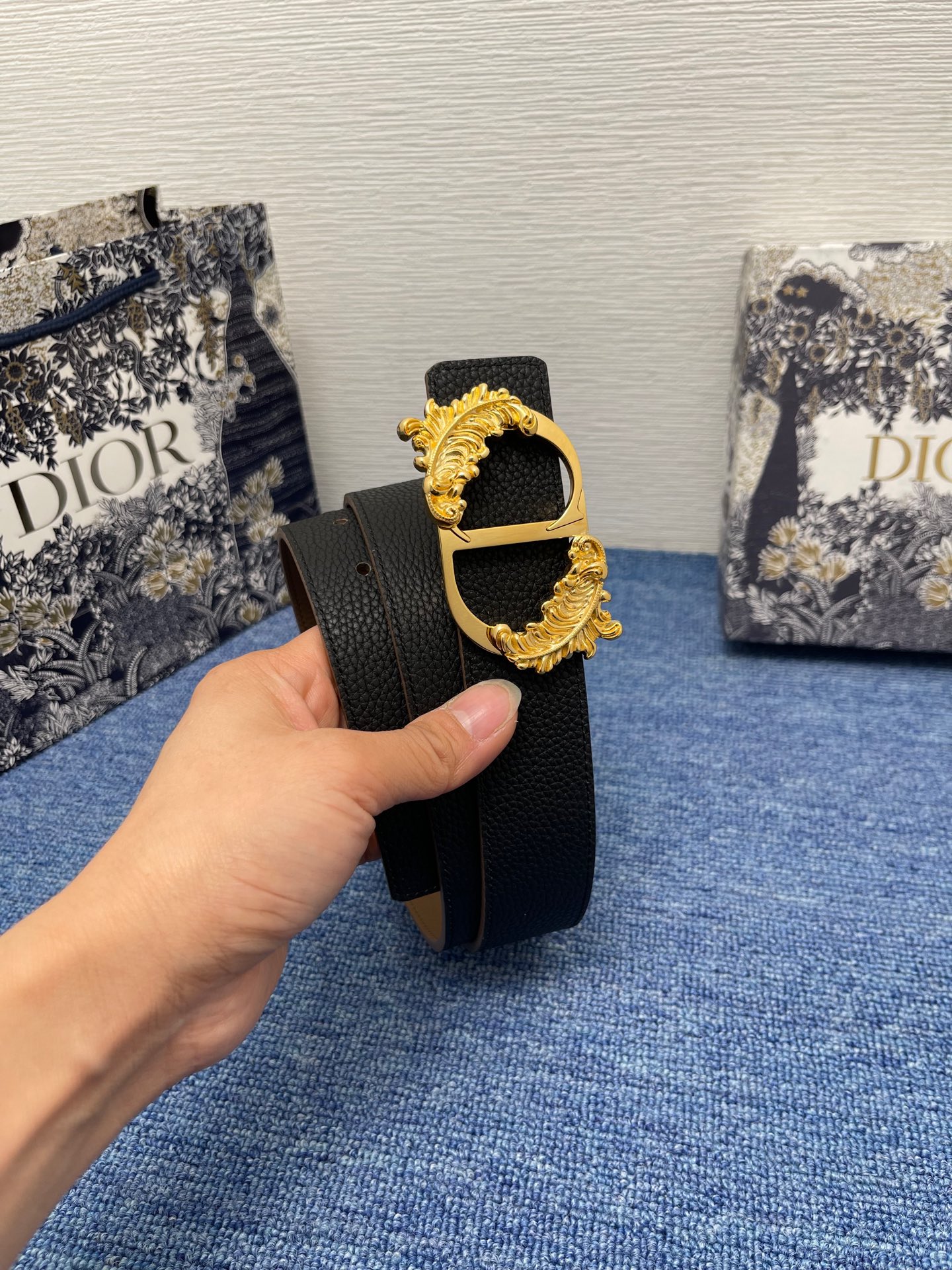 Dior Male Basic Belt Black M