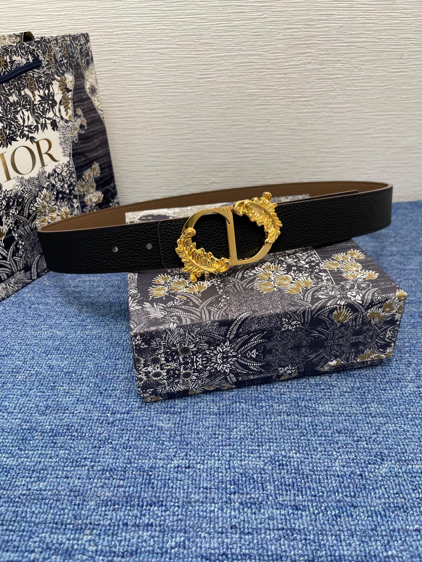 Dior Male Basic Belt Black M