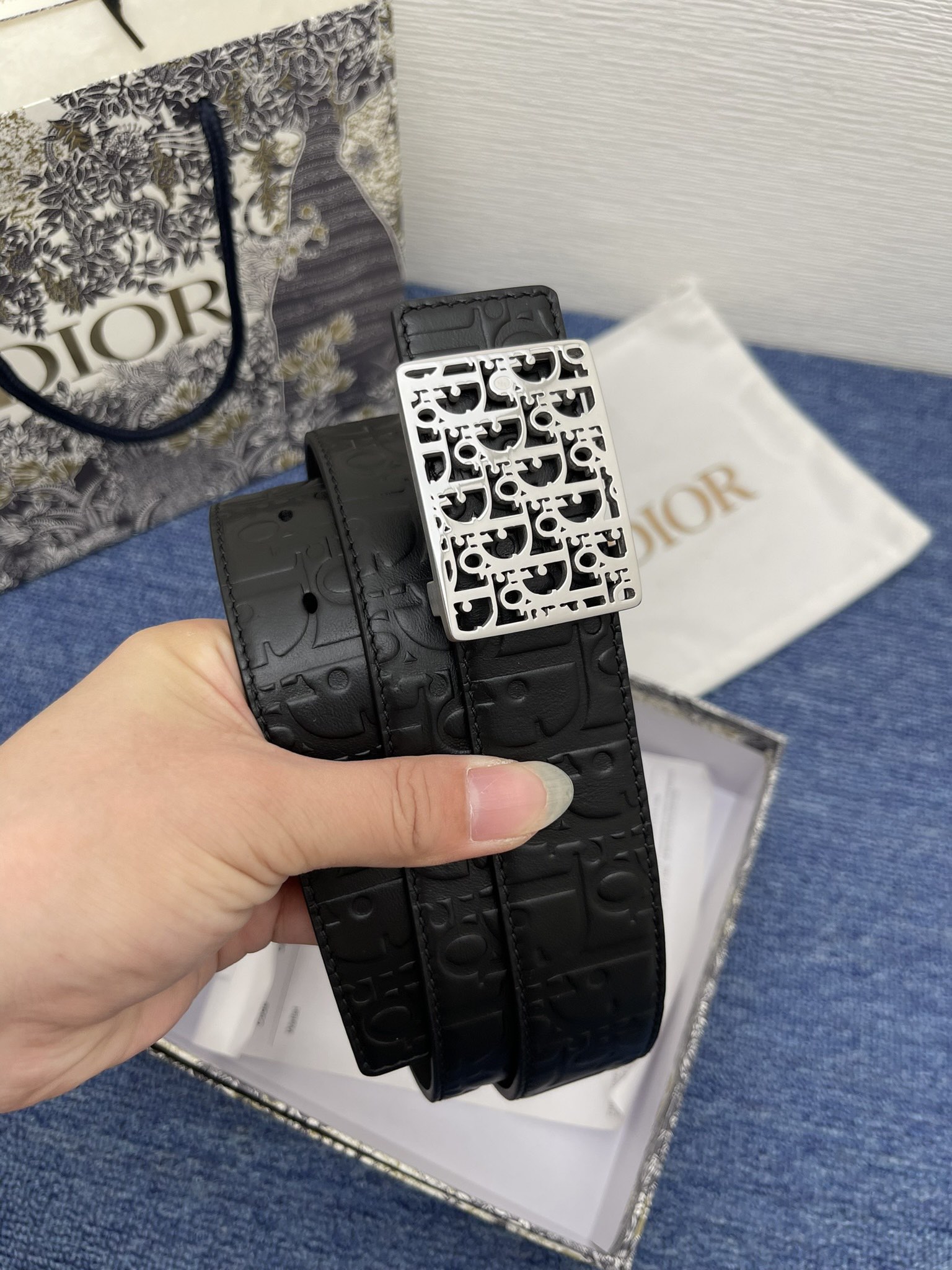 Dior Male Pin Buckle Belt Black Adjustable M