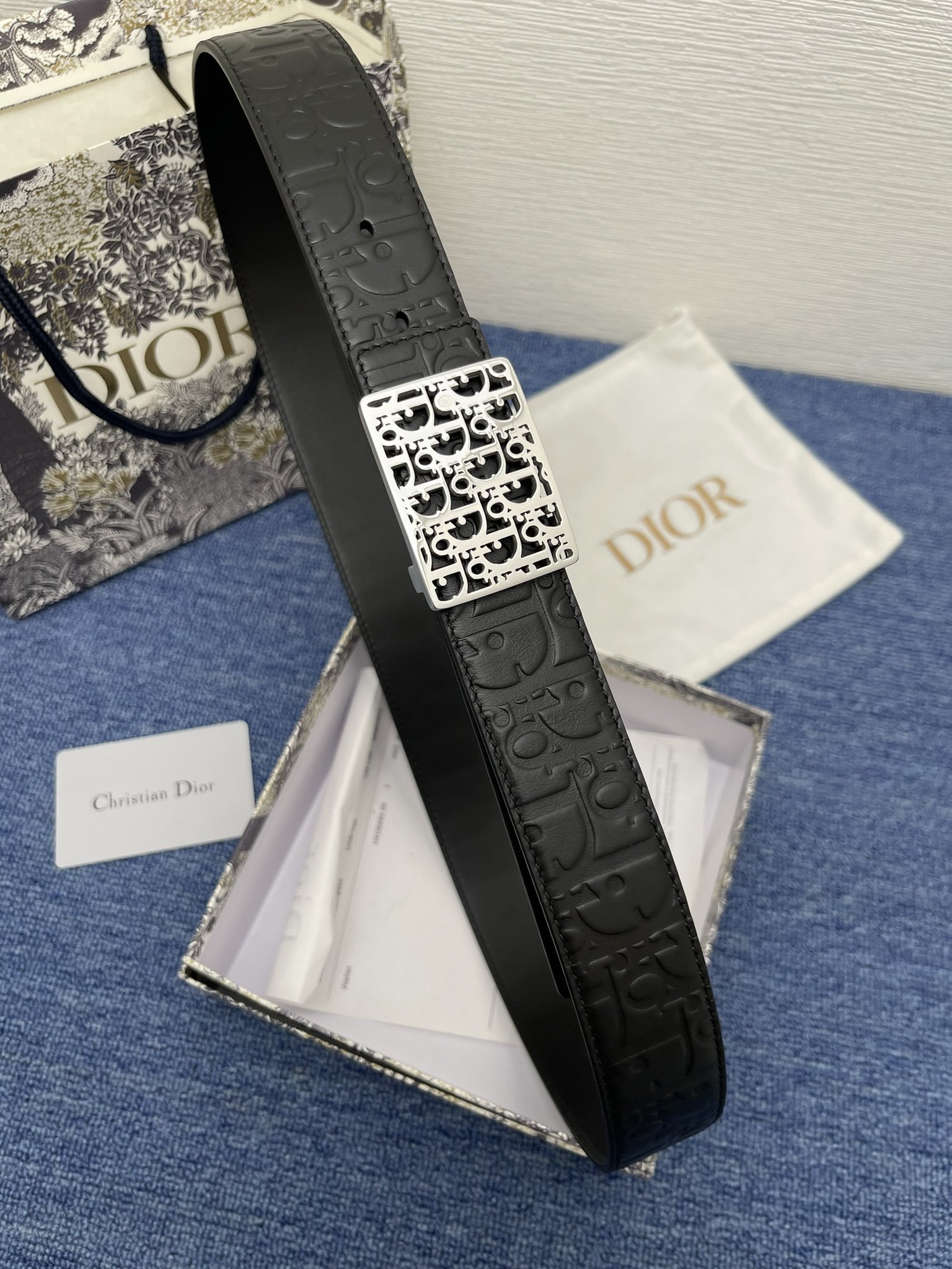 Dior Male Pin Buckle Belt Black Adjustable M