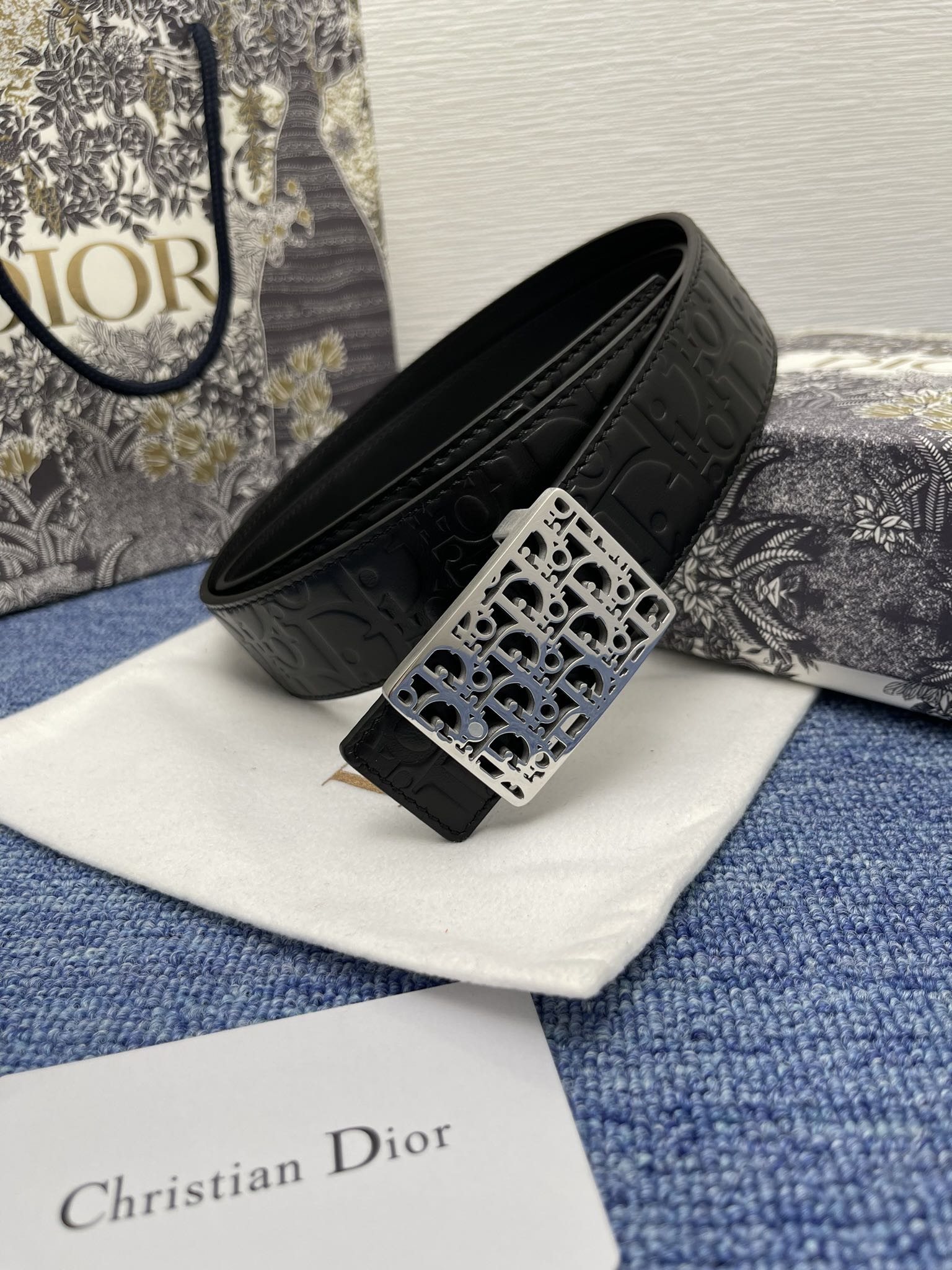 Dior Male Pin Buckle Belt Black Adjustable M