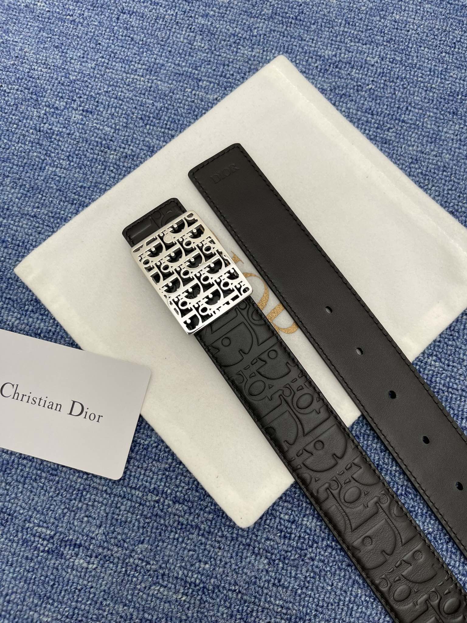 Dior Male Pin Buckle Belt Black Adjustable M