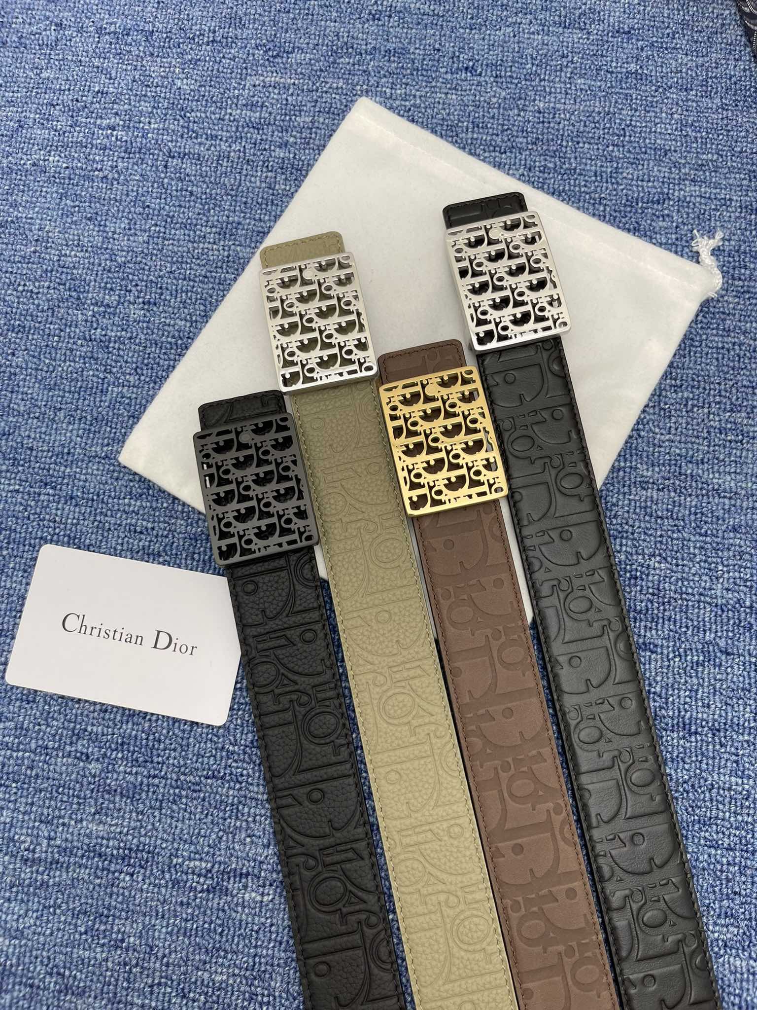 Dior Male Pin Buckle Belt Black Adjustable M