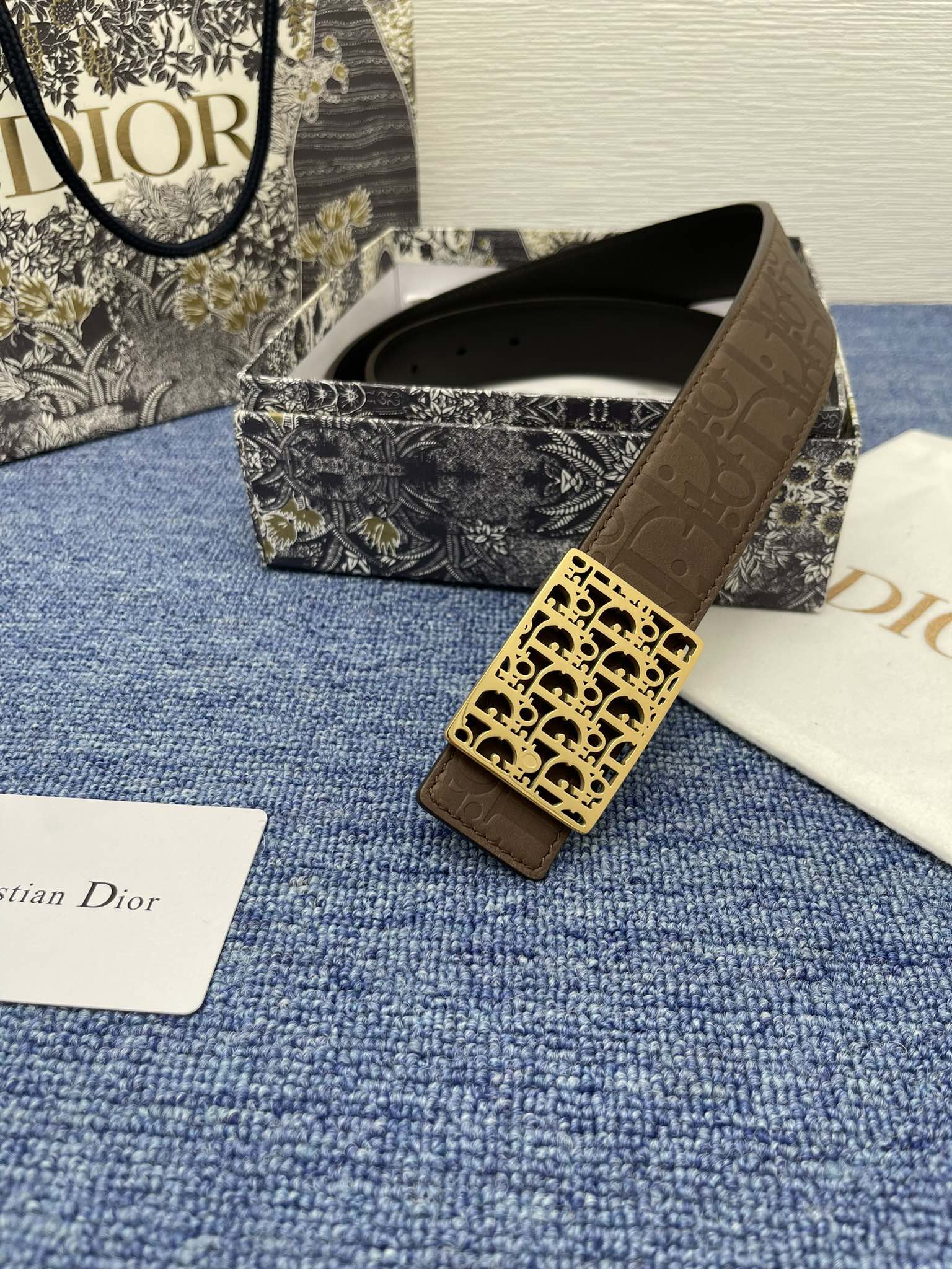 Dior Male Pin Buckle Belt Black Adjustable M