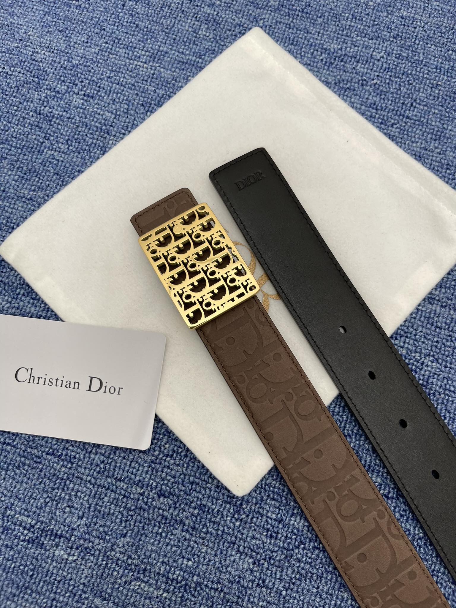 Dior Male Pin Buckle Belt Black Adjustable M