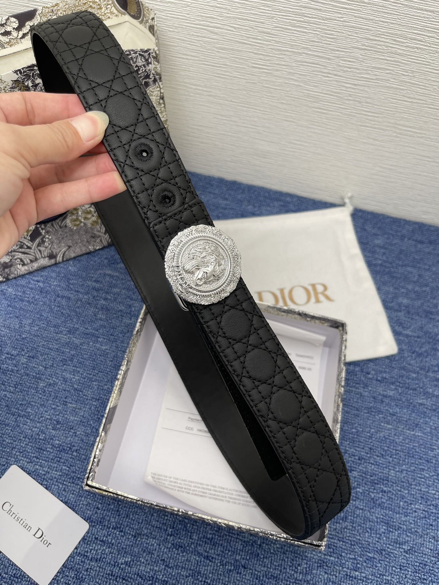 Dior Male Pin Buckle Belt Black Adjustable M