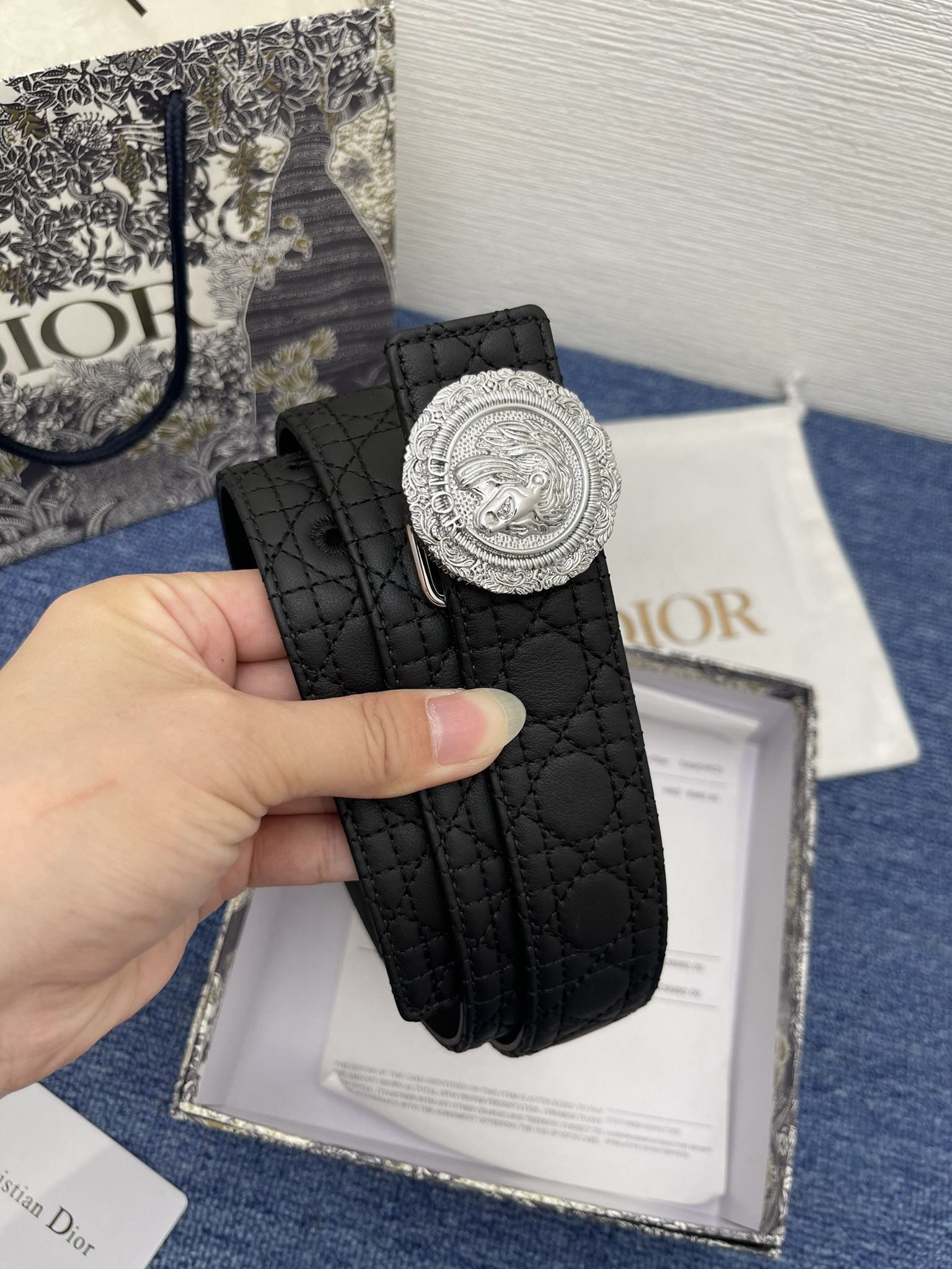 Dior Male Pin Buckle Belt Black Adjustable M