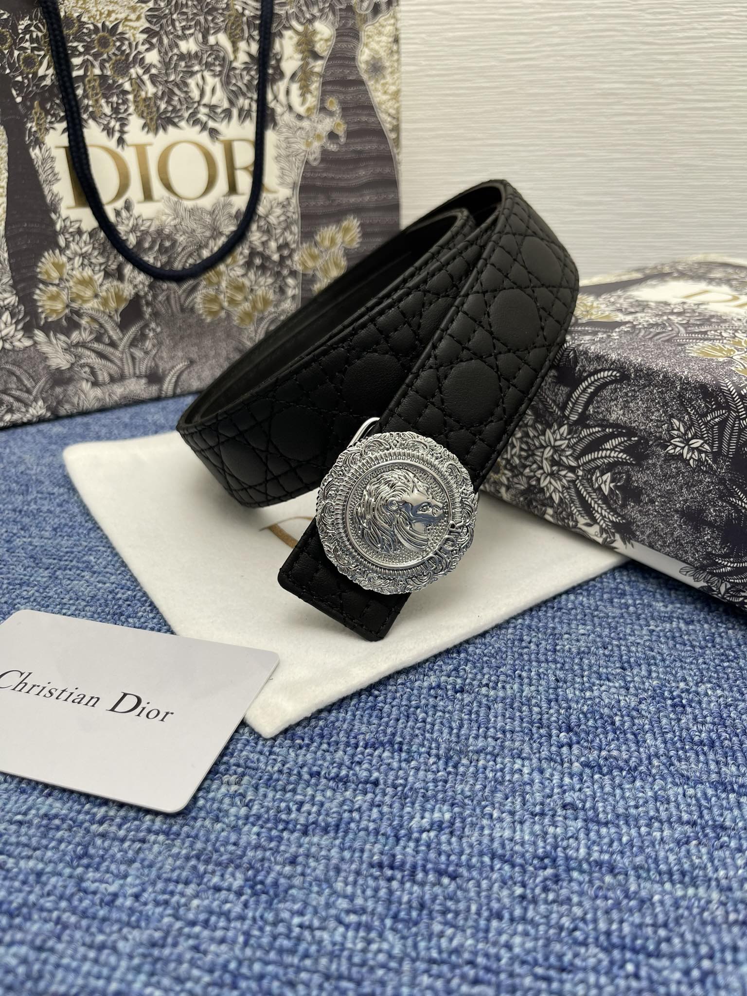 Dior Male Pin Buckle Belt Black Adjustable M