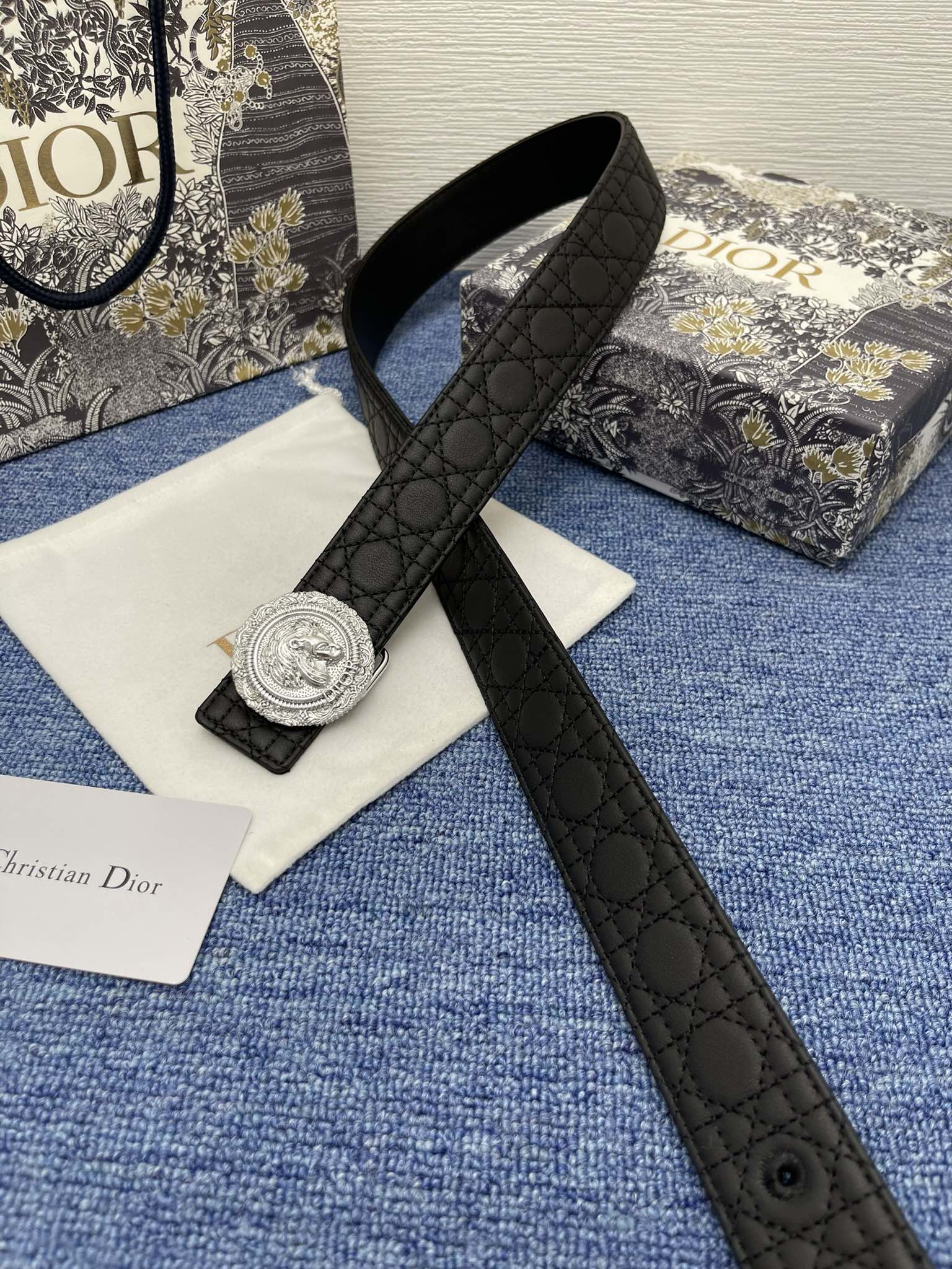 Dior Male Pin Buckle Belt Black Adjustable M