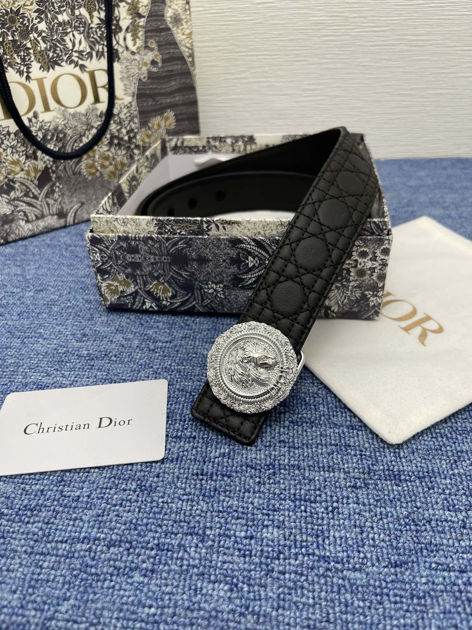 Dior Male Pin Buckle Belt Black Adjustable M