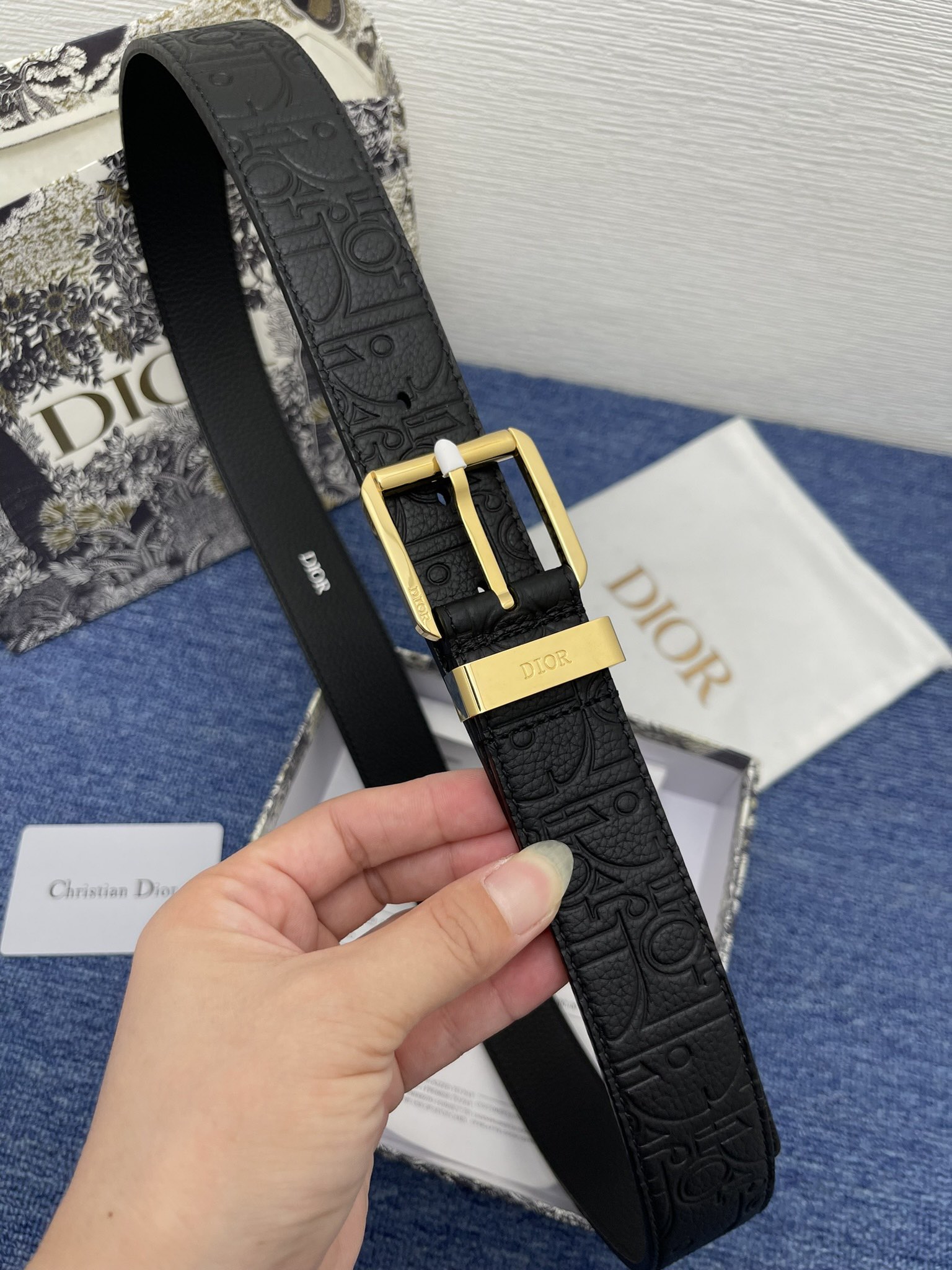 Dior Male Pin Buckle Belt Black Adjustable M