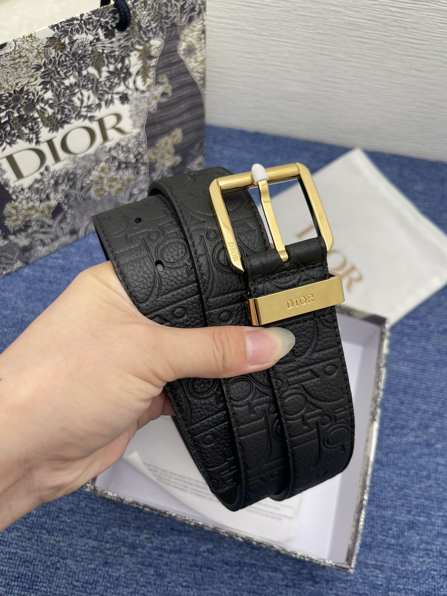 Dior Male Pin Buckle Belt Black Adjustable M