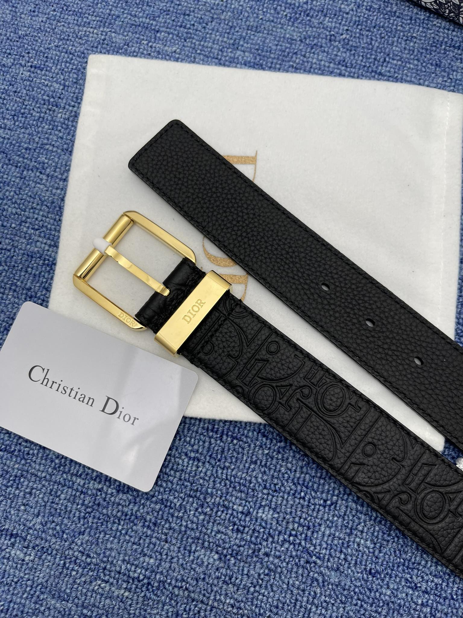 Dior Male Pin Buckle Belt Black Adjustable M