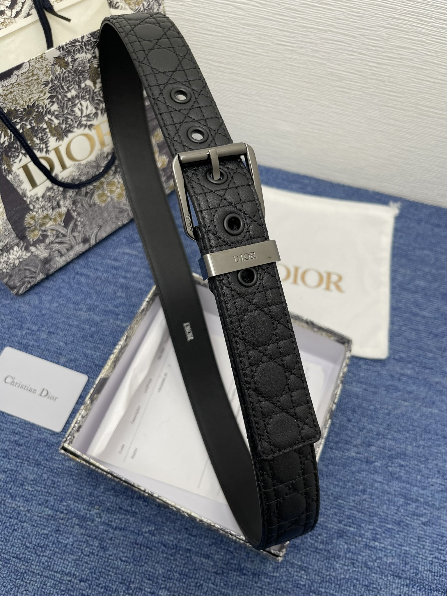 Dior Male Pin Buckle Belt Black Adjustable M