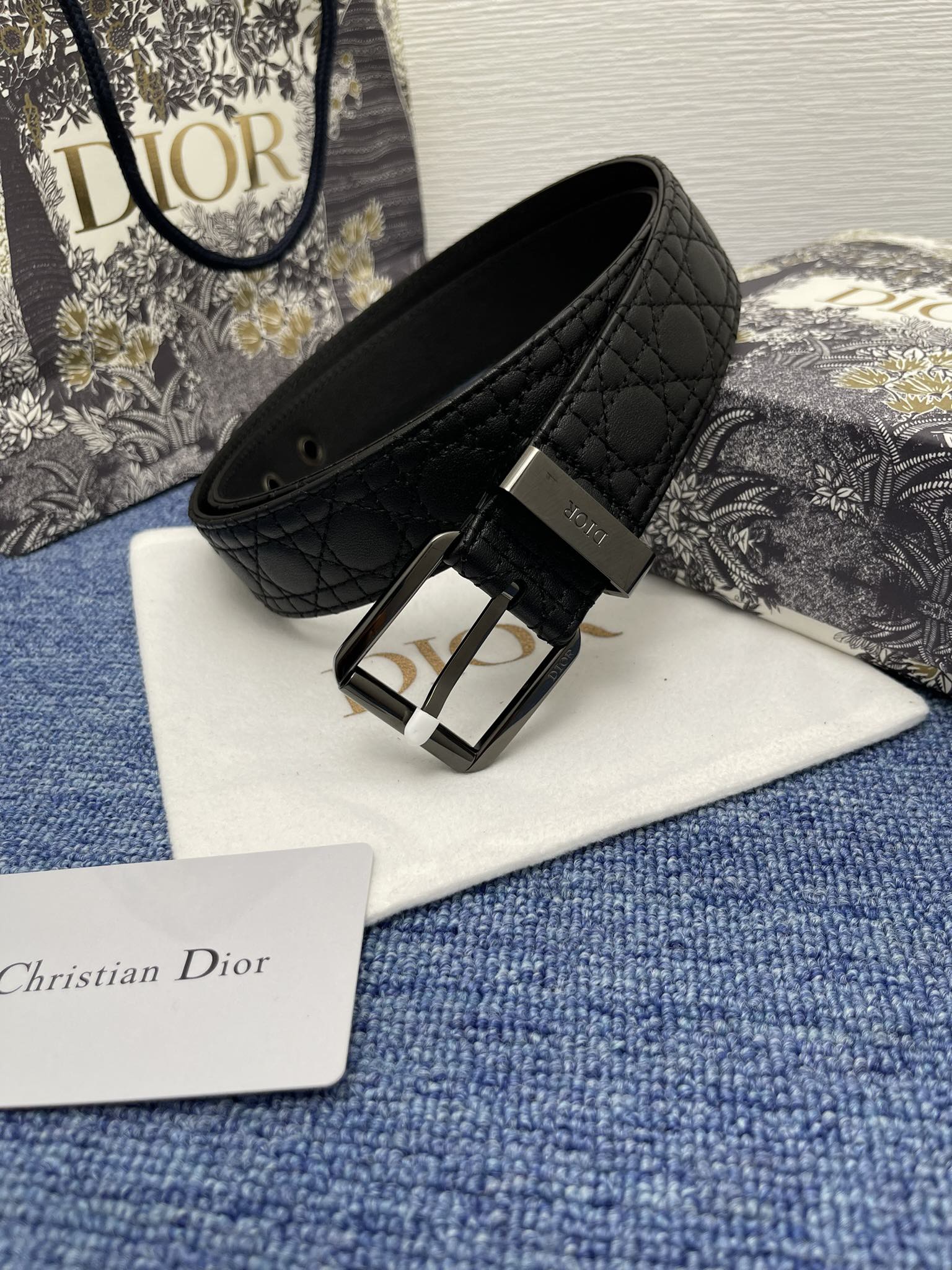 Dior Male Pin Buckle Belt Black Adjustable M