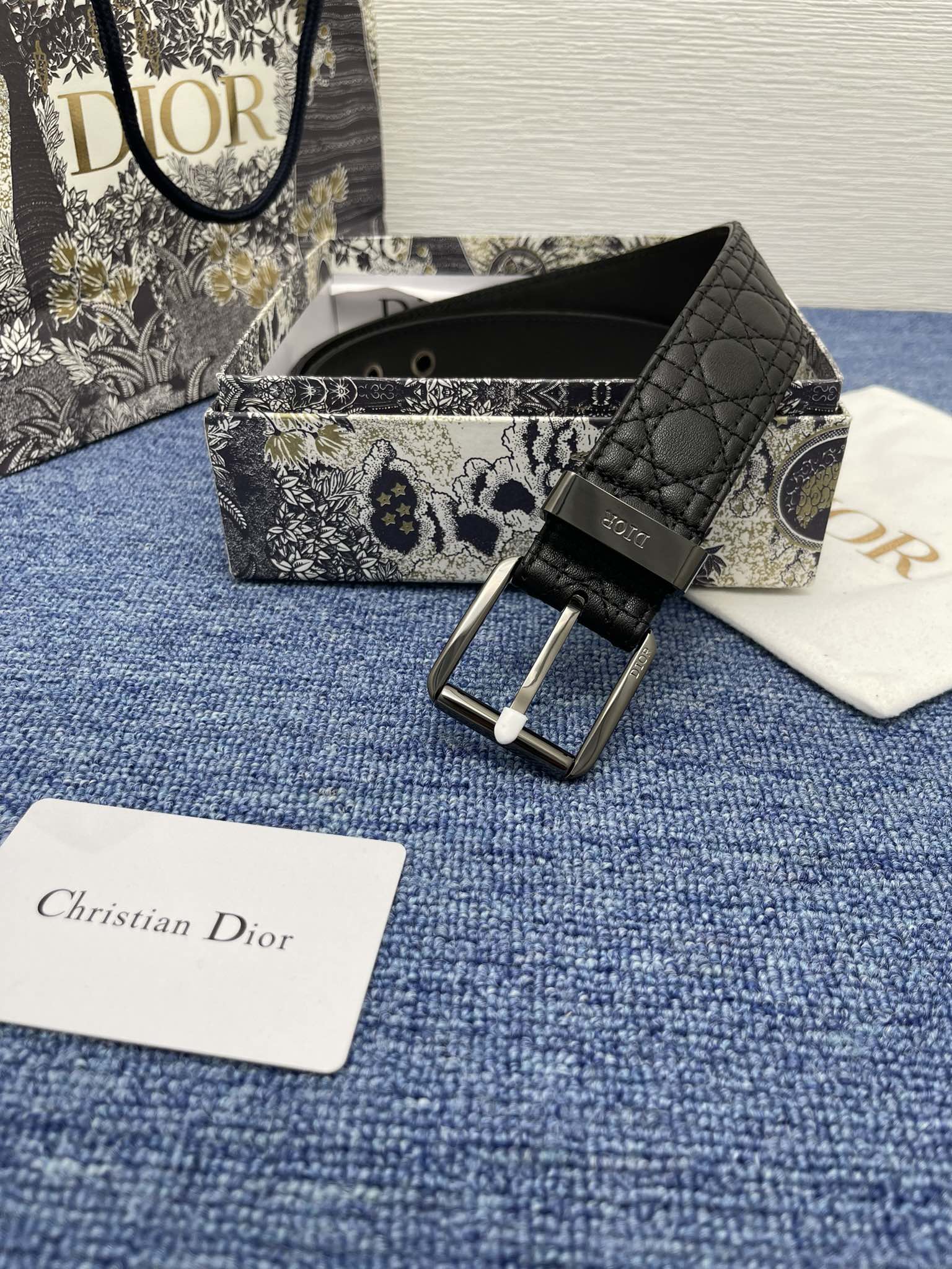 Dior Male Pin Buckle Belt Black Adjustable M