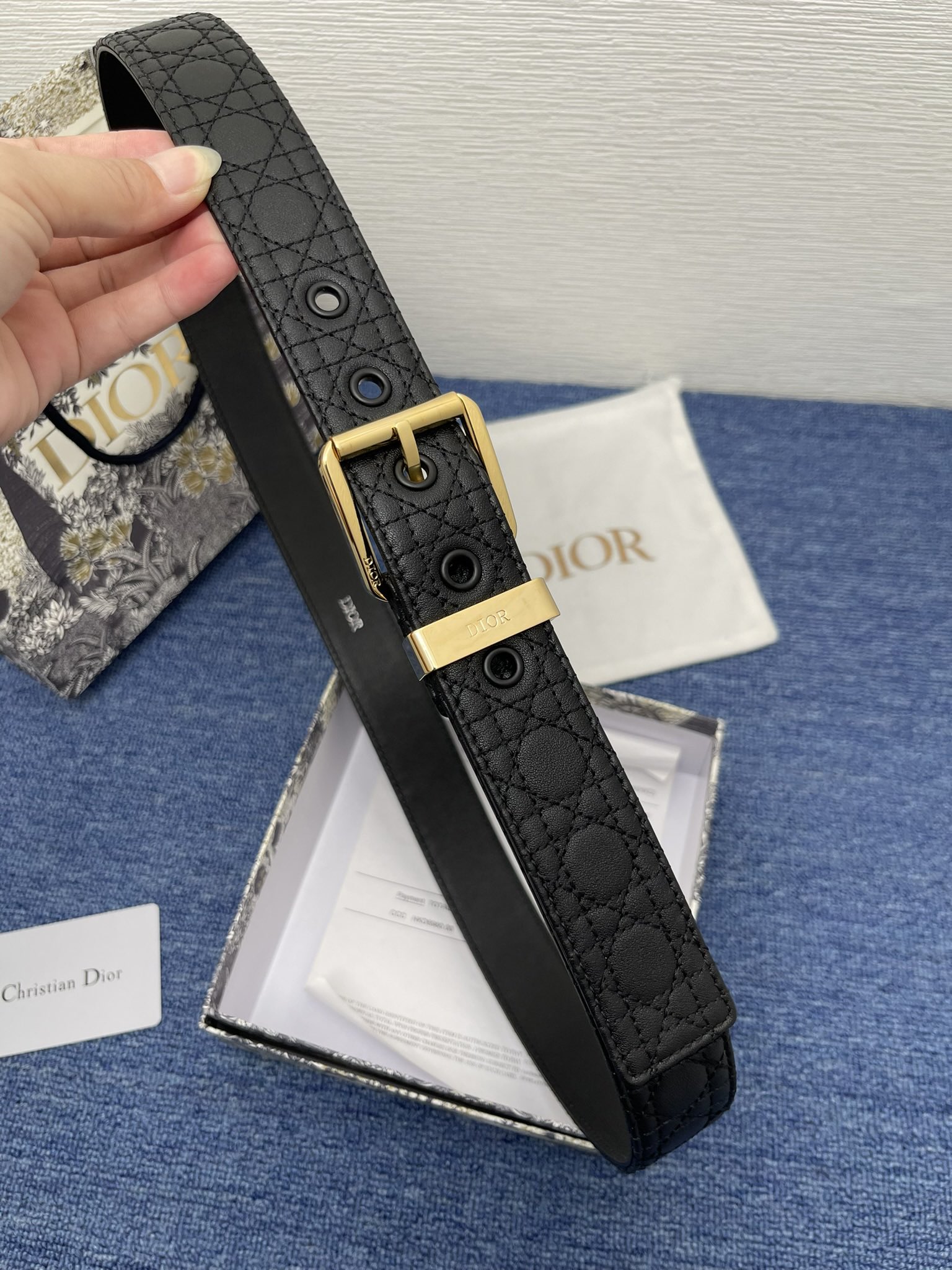 Dior Male Pin Buckle Belt Black Adjustable M