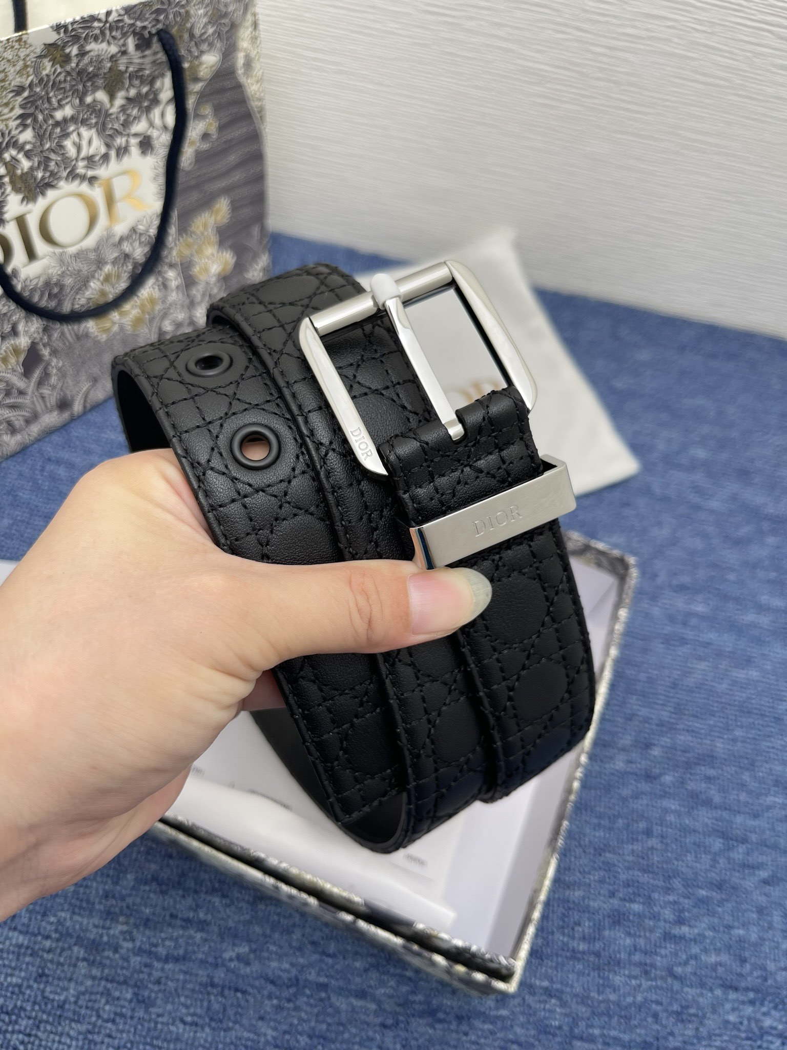 Dior Male Pin Buckle Belt Black Adjustable M