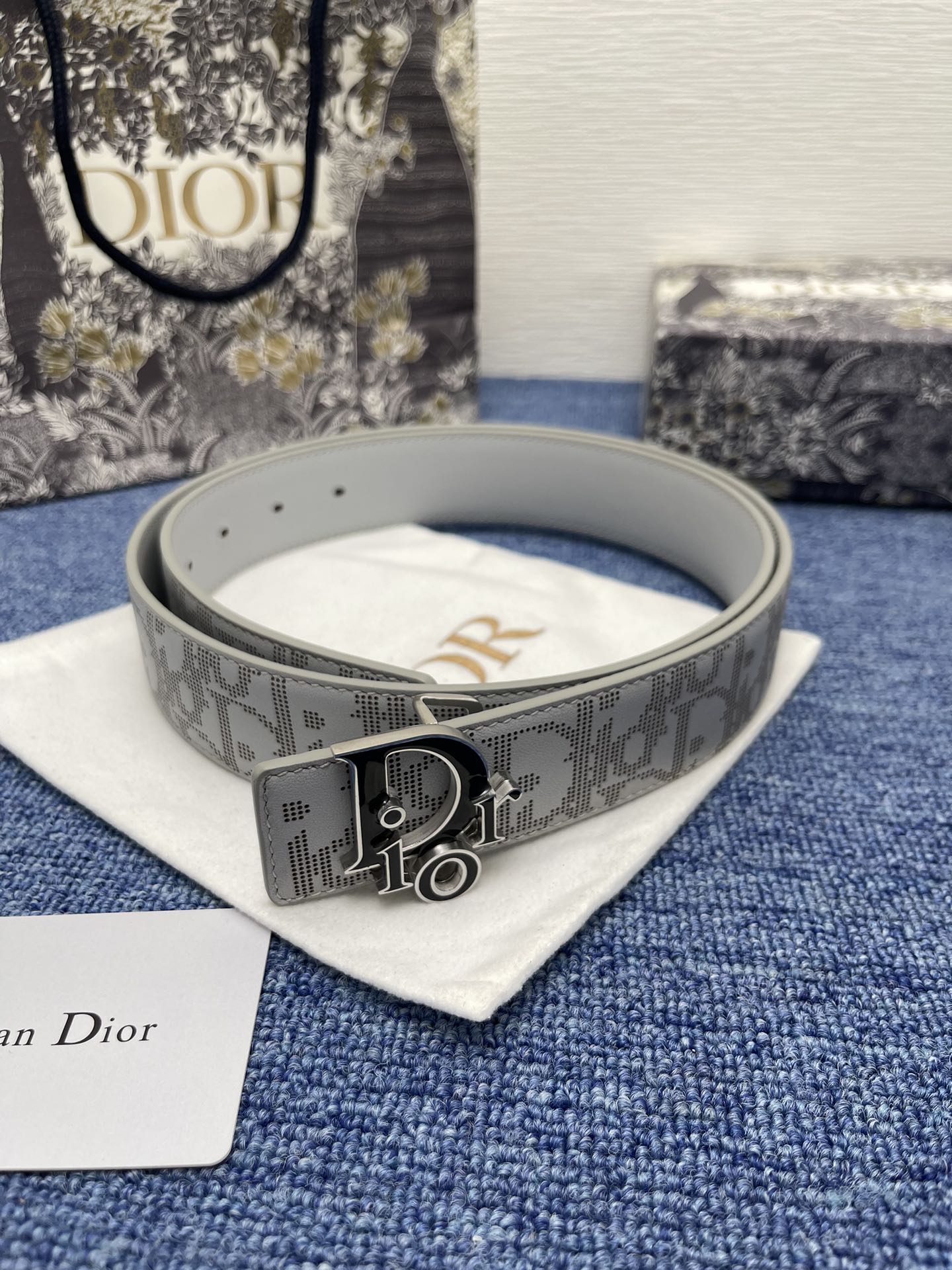 Dior Male Pin Buckle Belt Black Adjustable M