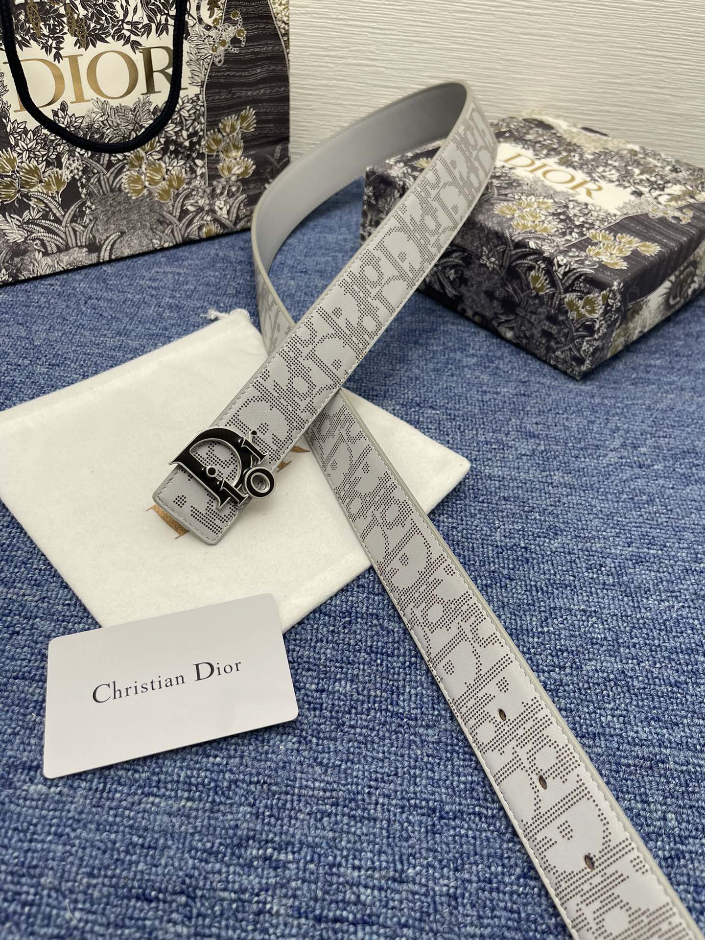 Dior Male Pin Buckle Belt Black Adjustable M