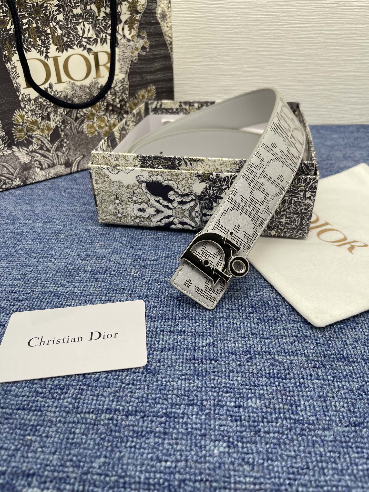 Dior Male Pin Buckle Belt Black Adjustable M