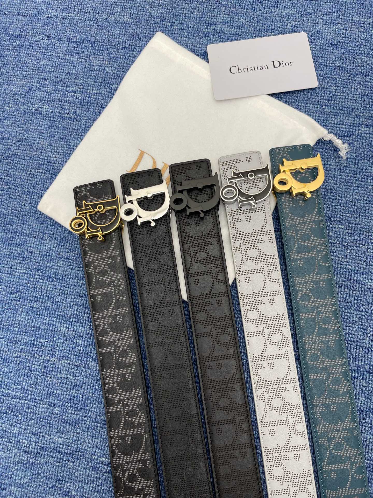 Dior Male Pin Buckle Belt Black Adjustable M