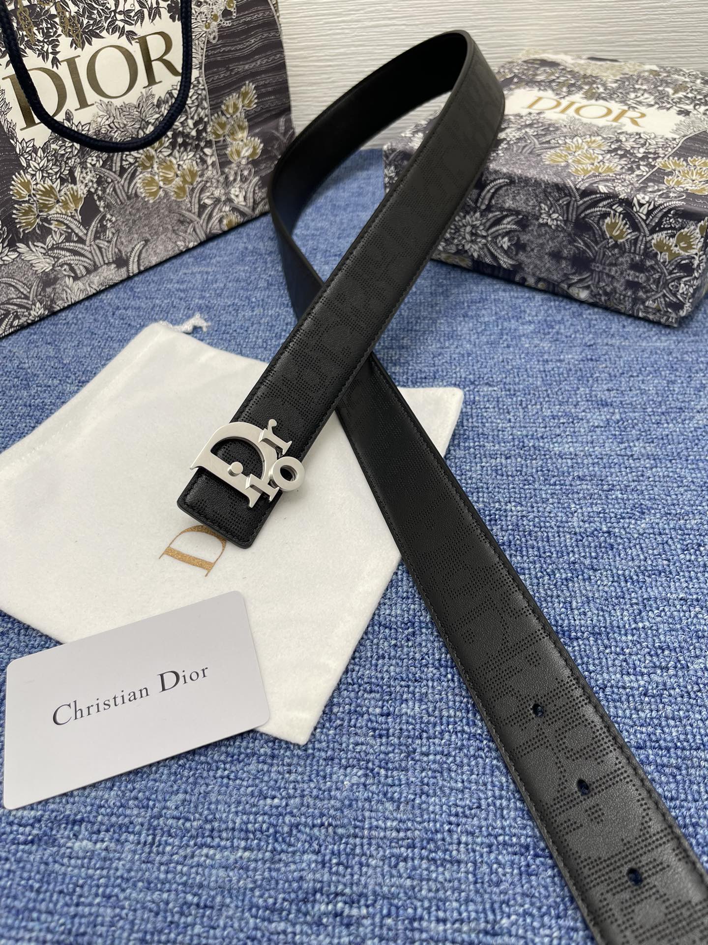 Dior Male Pin Buckle Belt Black Adjustable M