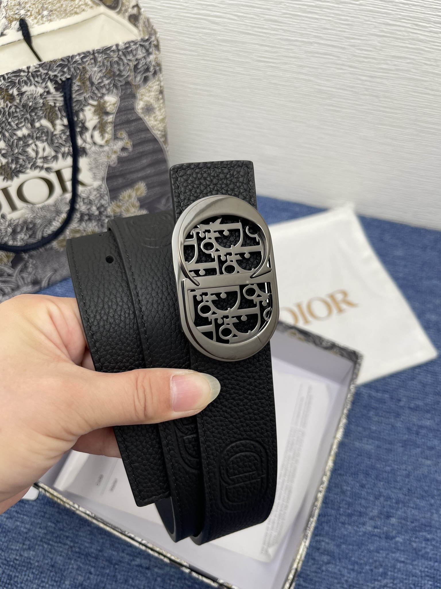 Dior Male Pin Buckle Belt Black Adjustable M