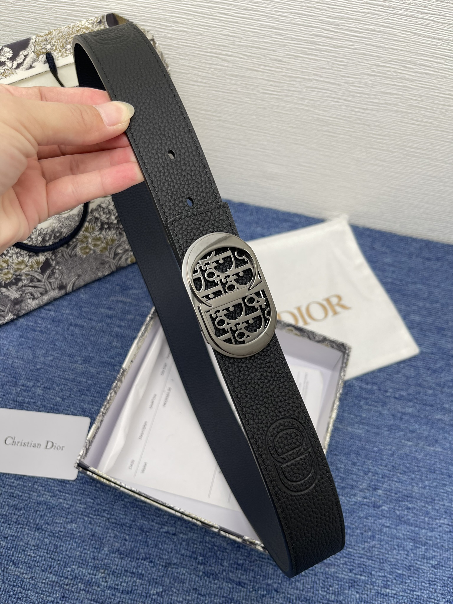 Dior Male Pin Buckle Belt Black Adjustable M