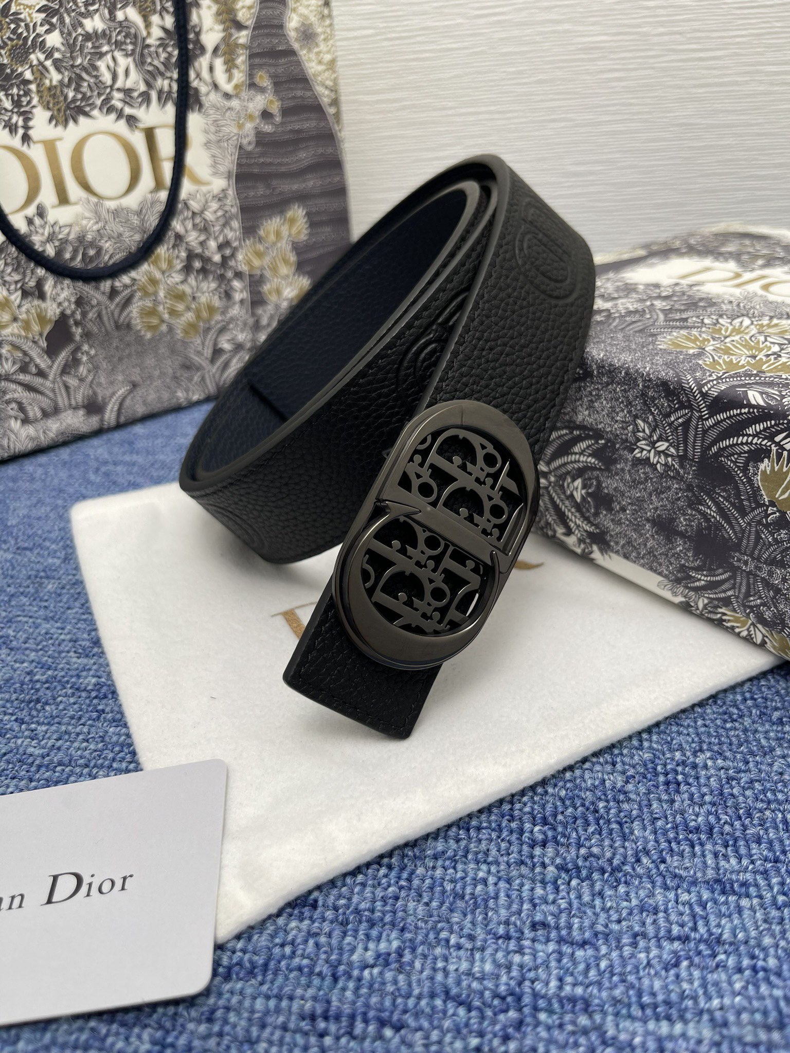 Dior Male Pin Buckle Belt Black Adjustable M