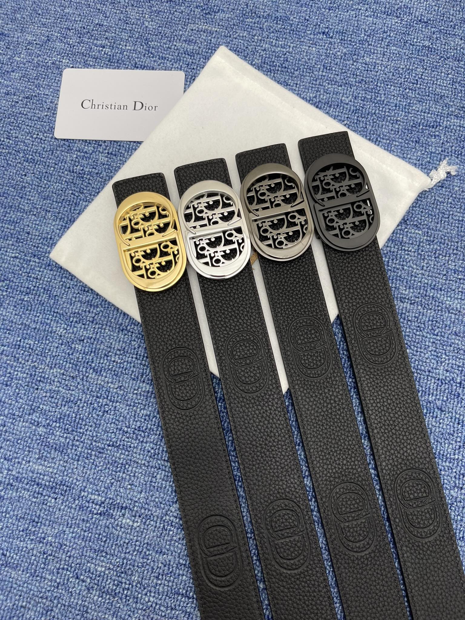 Dior Male Pin Buckle Belt Black Adjustable M