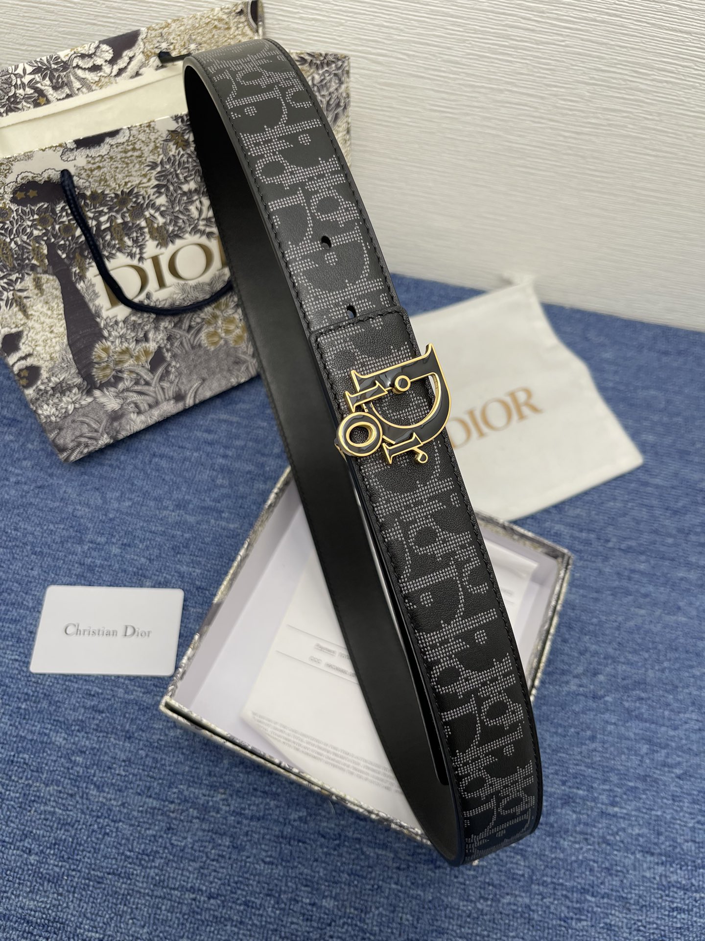 Dior Male Pin Buckle Belt Black Adjustable M