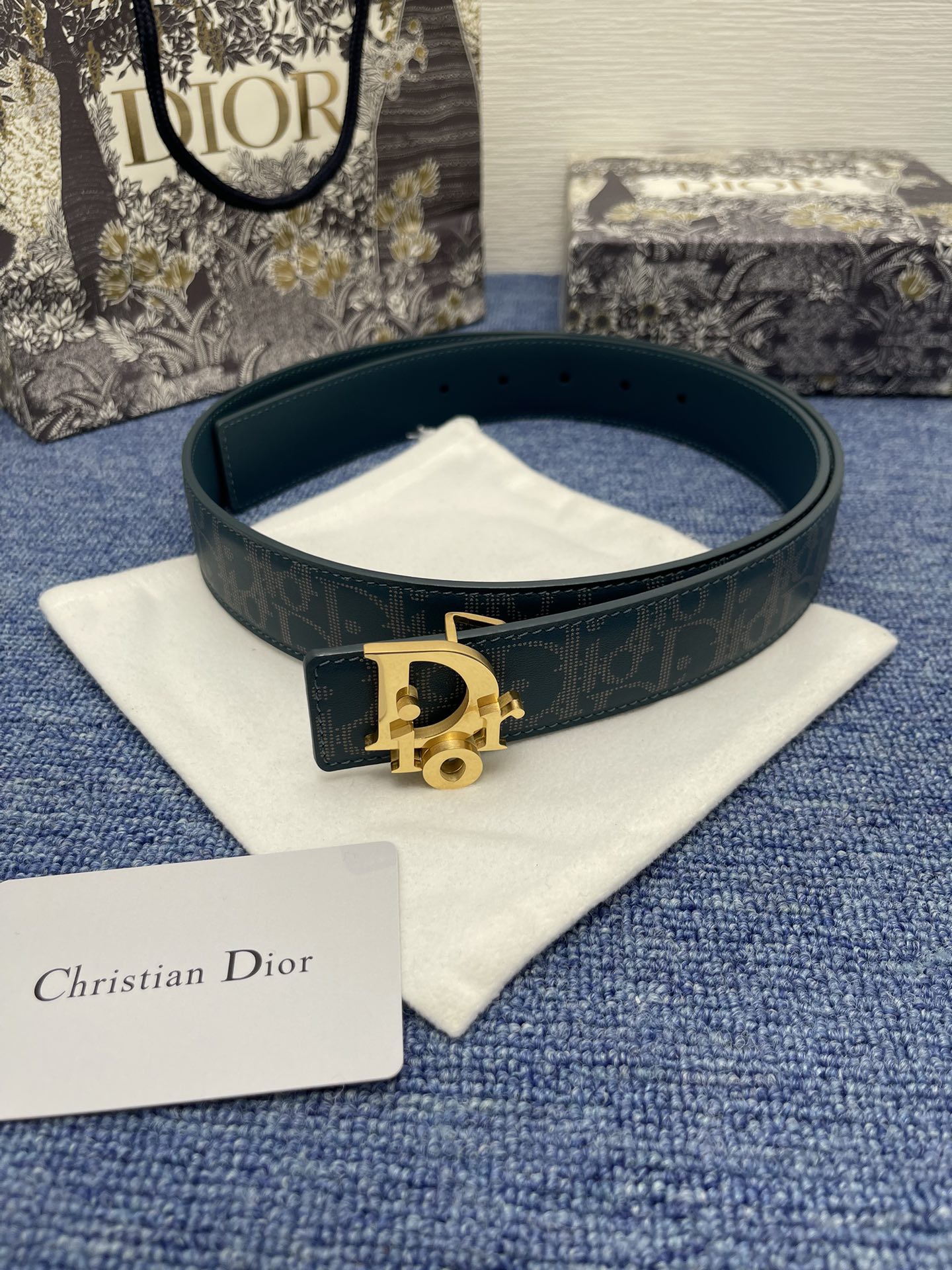 Dior Male Pin Buckle Belt Black Adjustable M