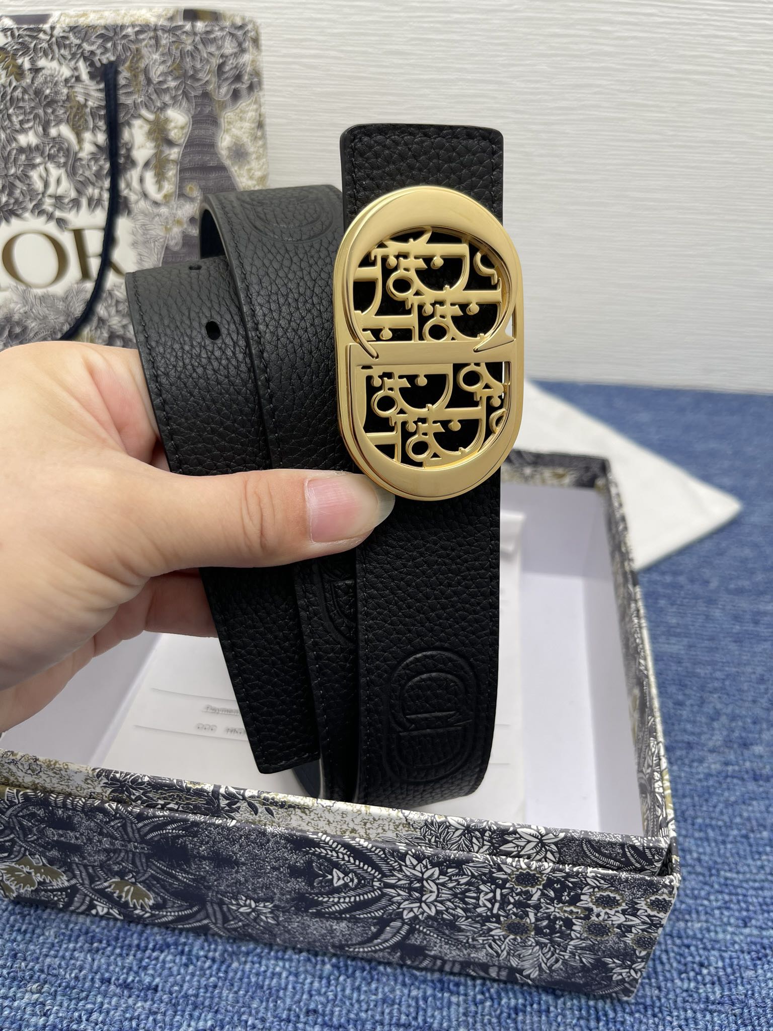 Dior Male Pin Buckle Belt Black Adjustable M