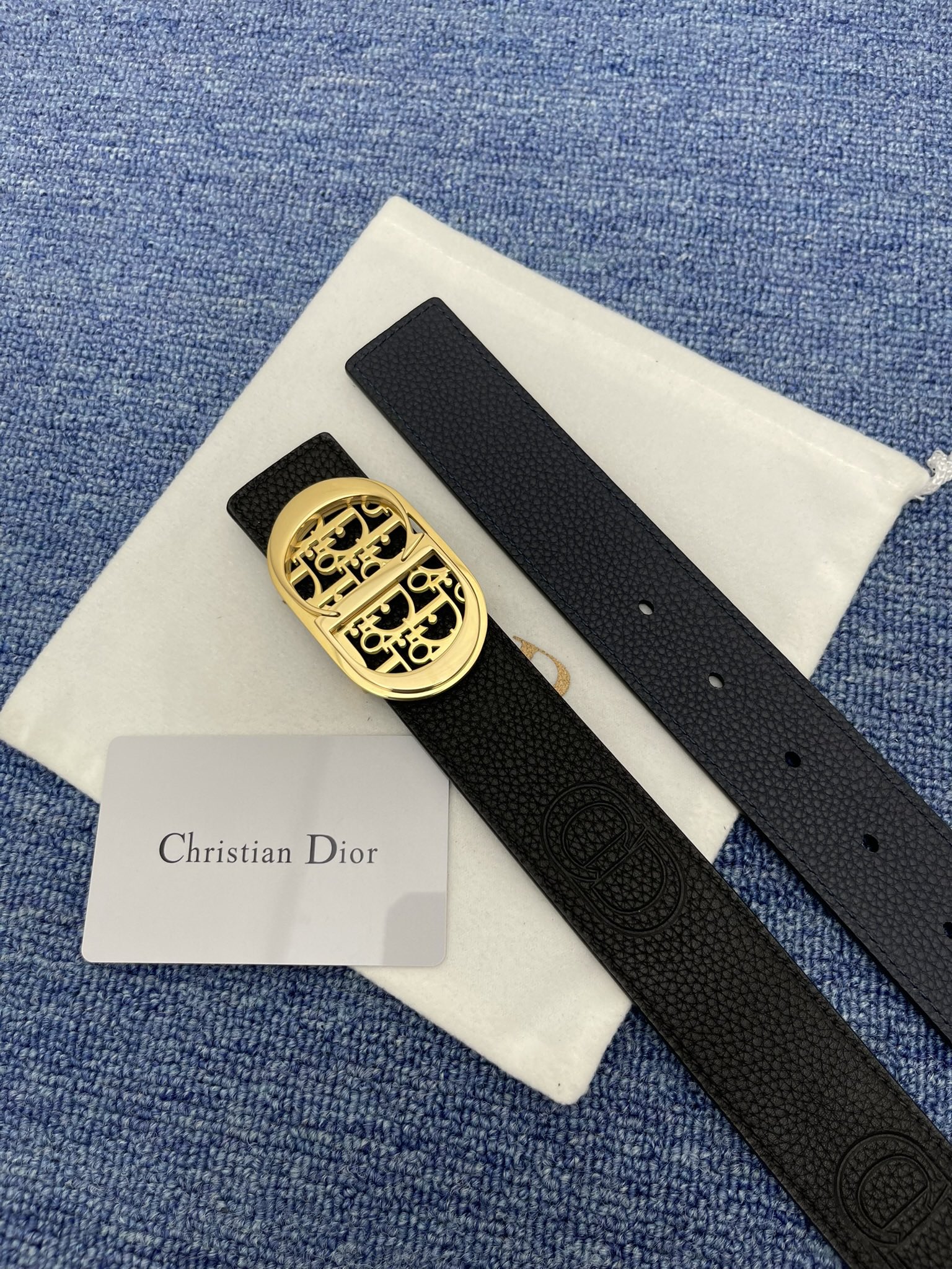 Dior Male Pin Buckle Belt Black Adjustable M