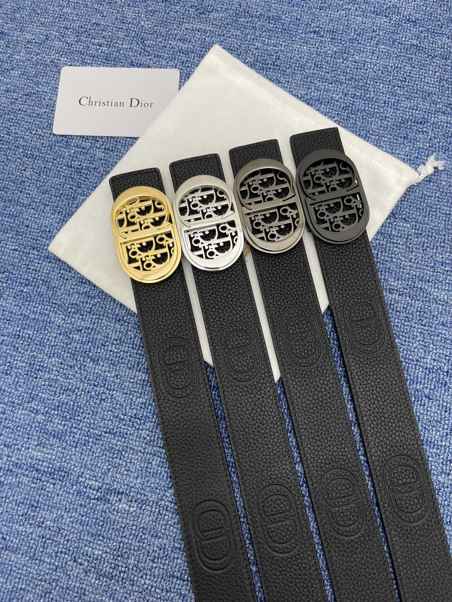 Dior Male Pin Buckle Belt Black Adjustable M